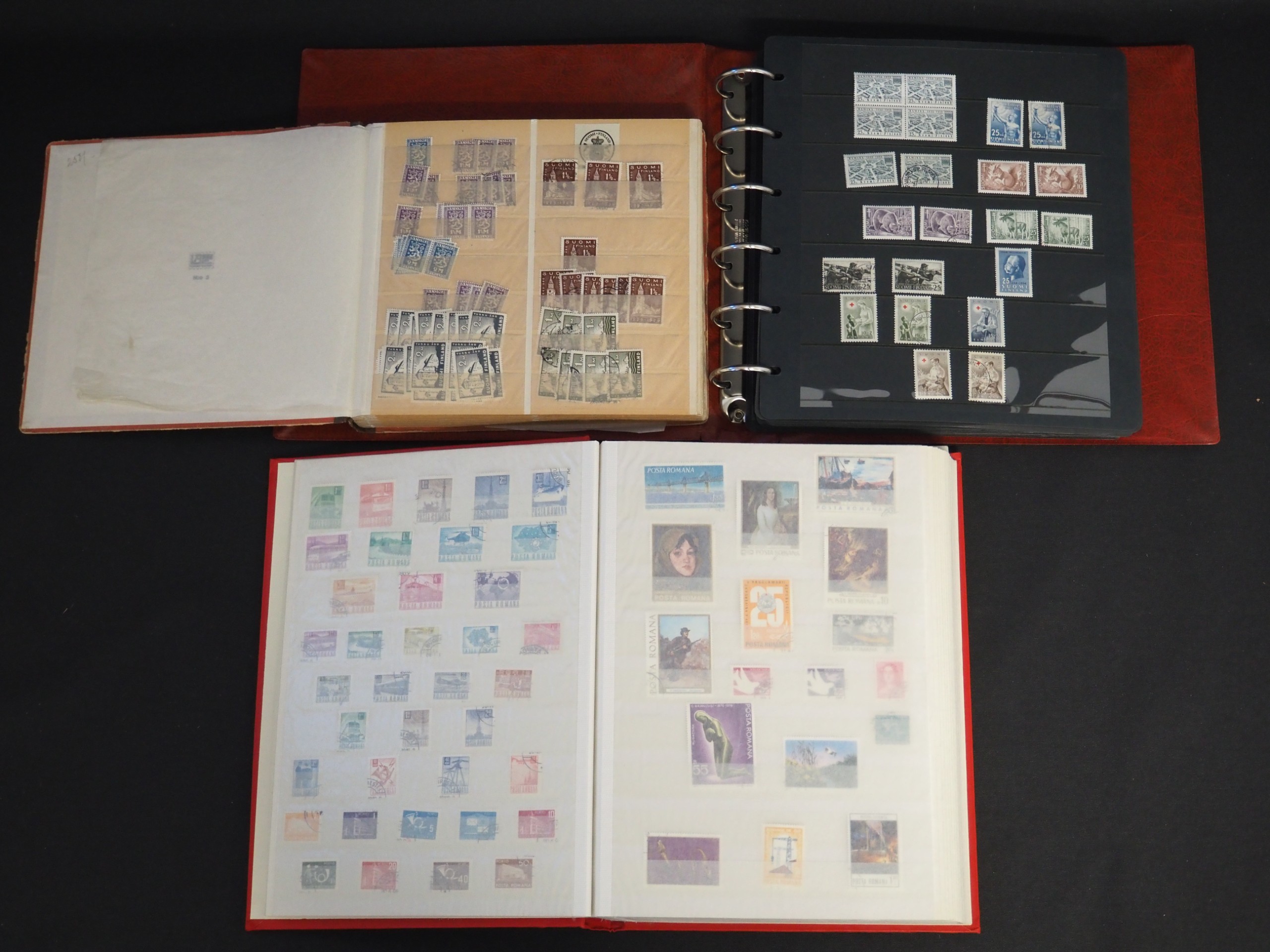 Suomalaiset postimerkit ym. (kahdessa kuvassa) - Huutokauppa Ekman