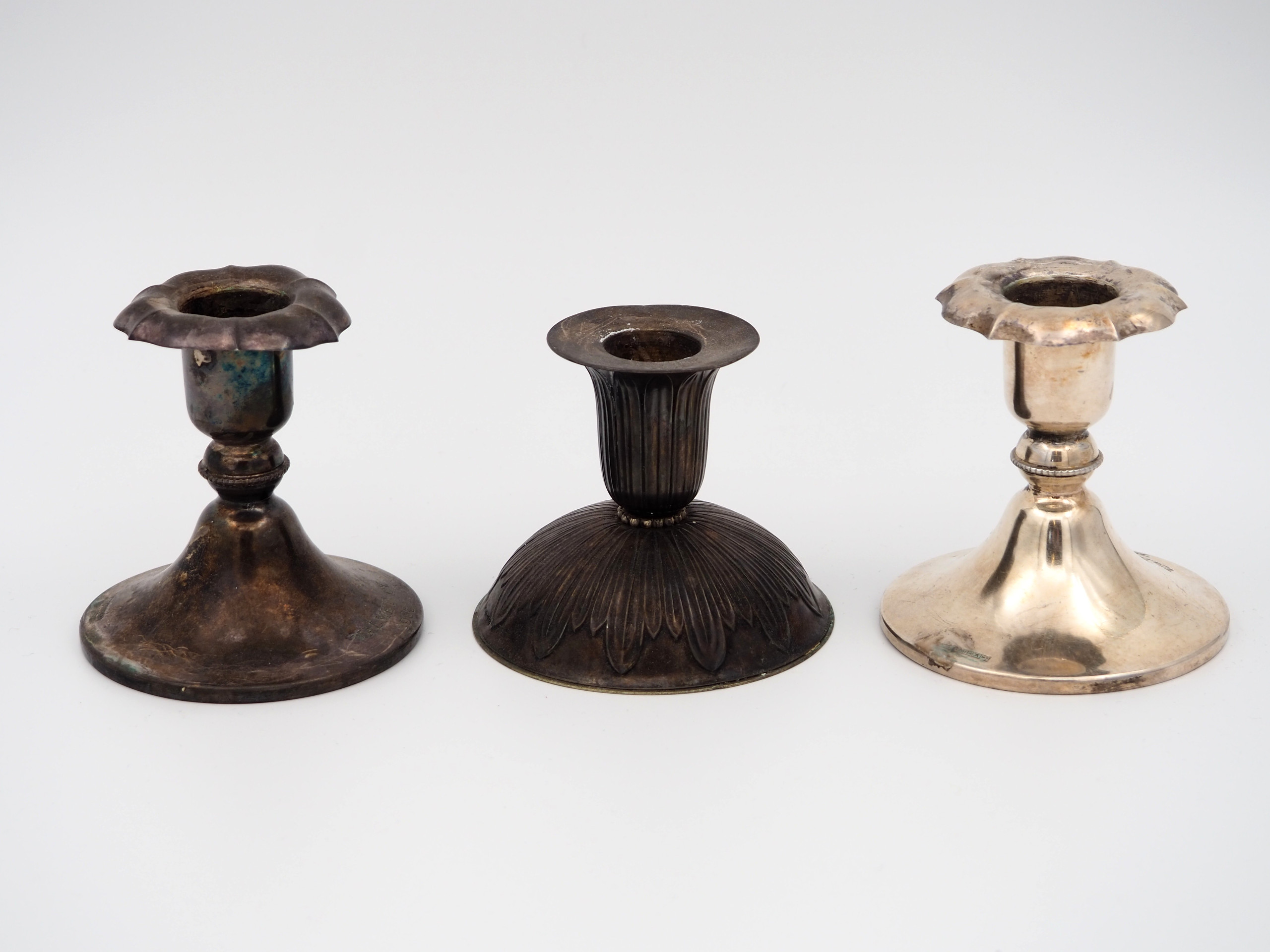 Hopea kynttilänjalat - Huutokauppa Ekman