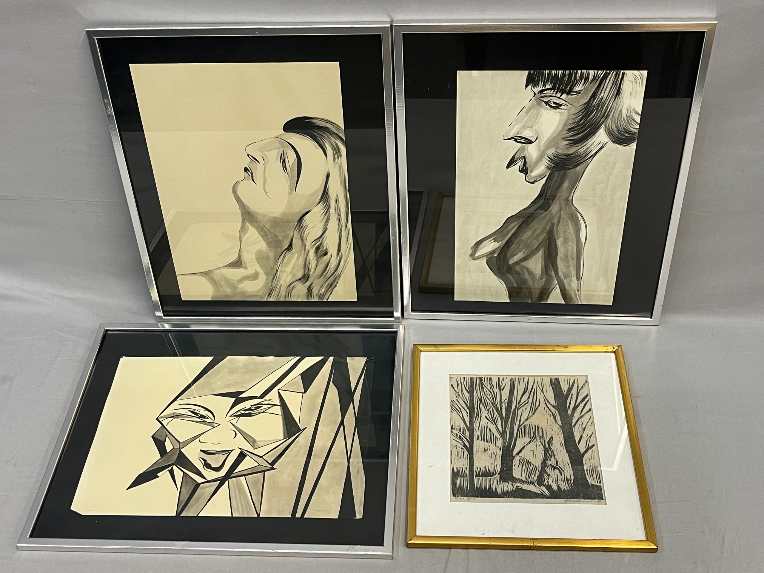 Signeerattu etsaus ym - Huutokauppa Ekman