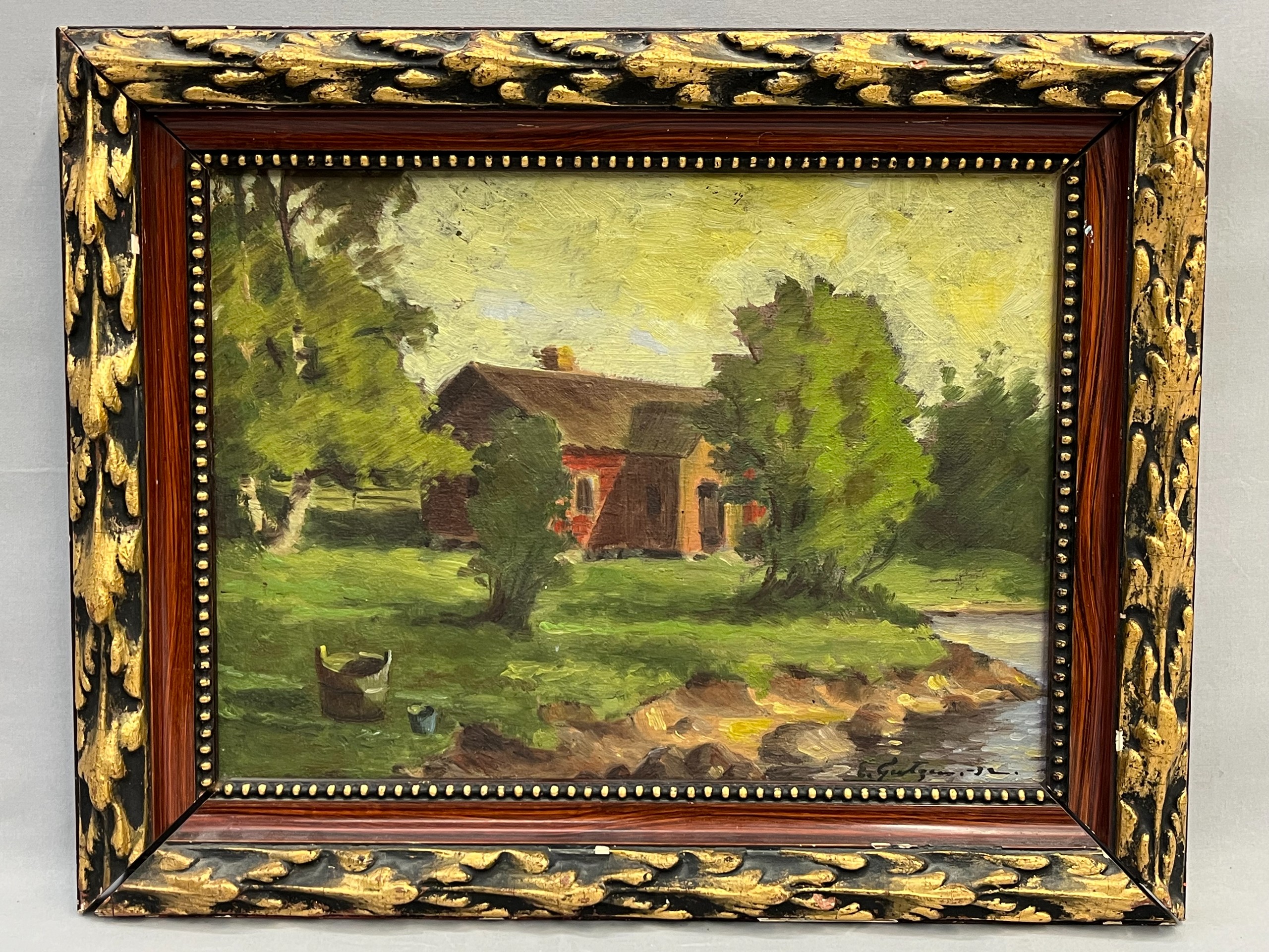 Signeerattu maalaus - Huutokauppa Ekman