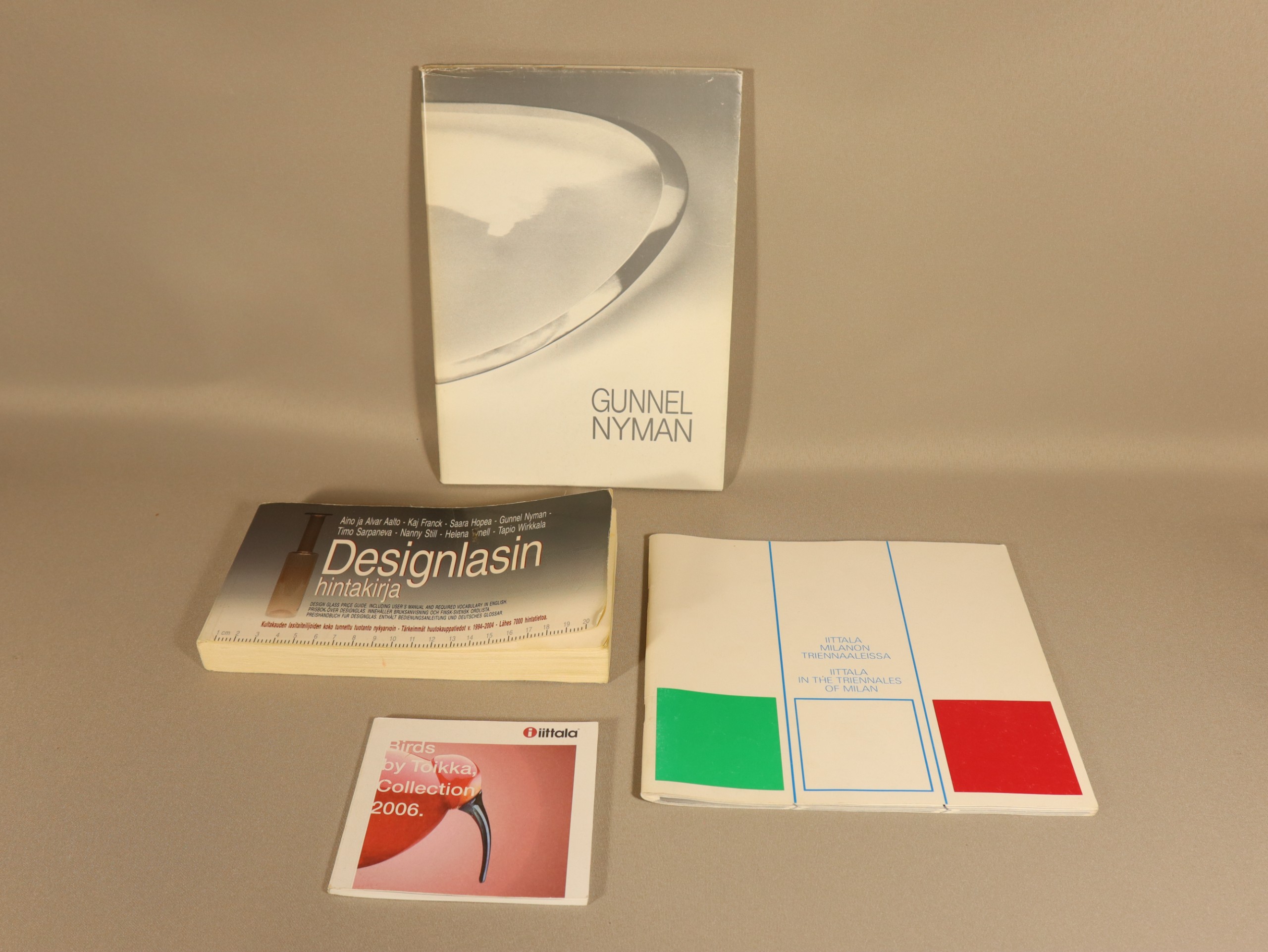 Designlasin hintakirja ym.