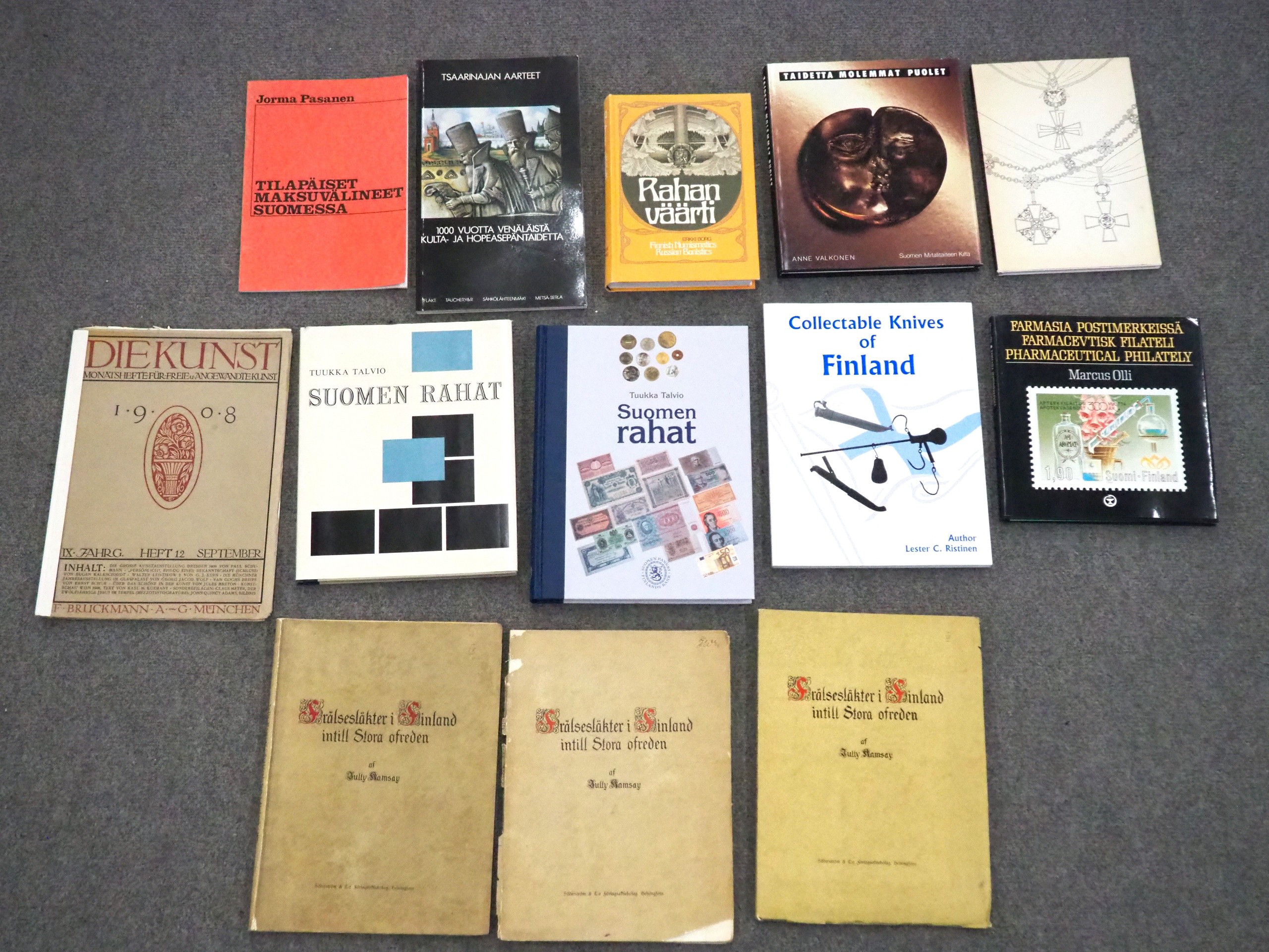 Suomen rahat ym. kirjat - Huutokauppa Ekman