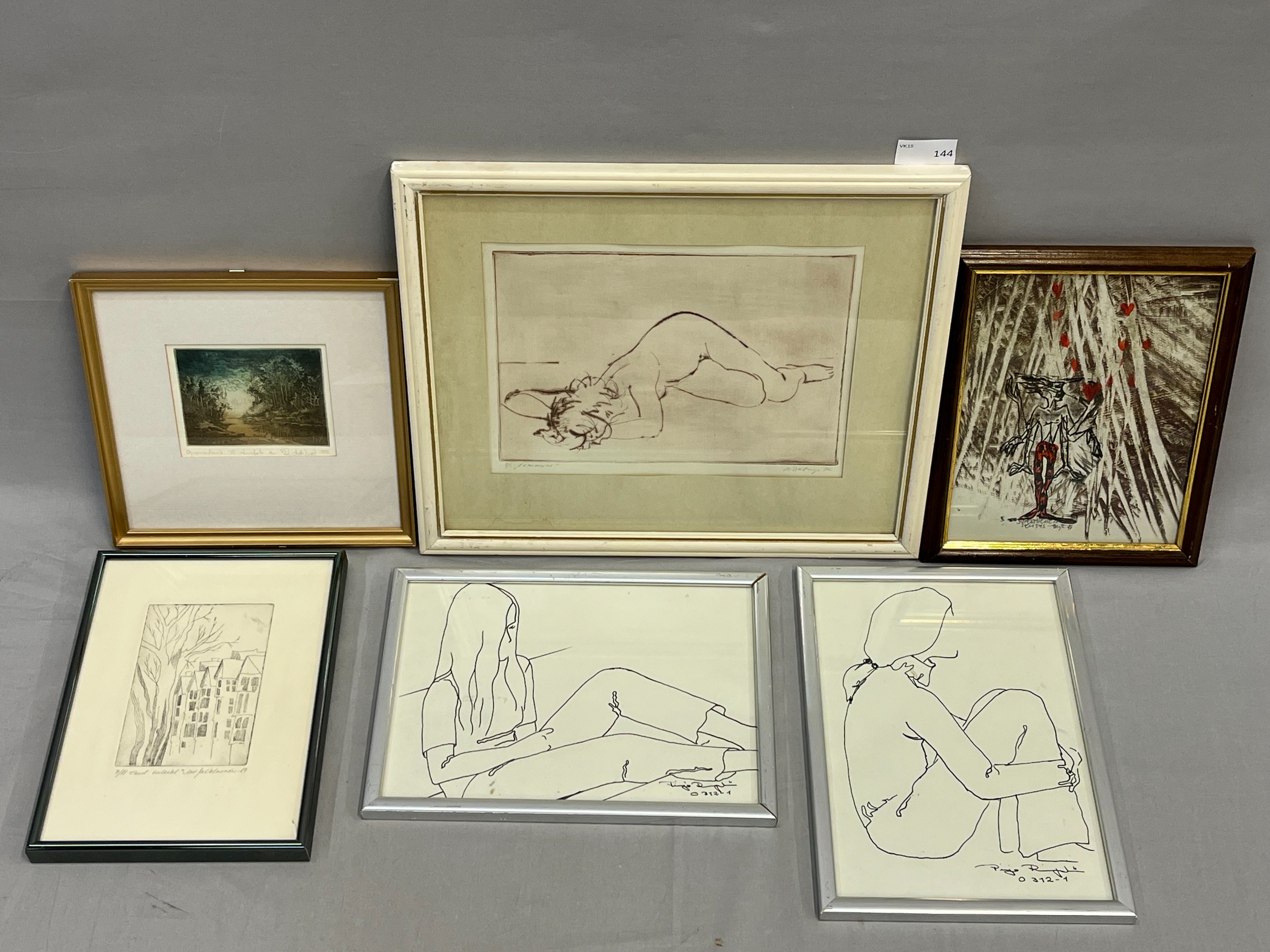 Piirrokset ym - Huutokauppa Ekman