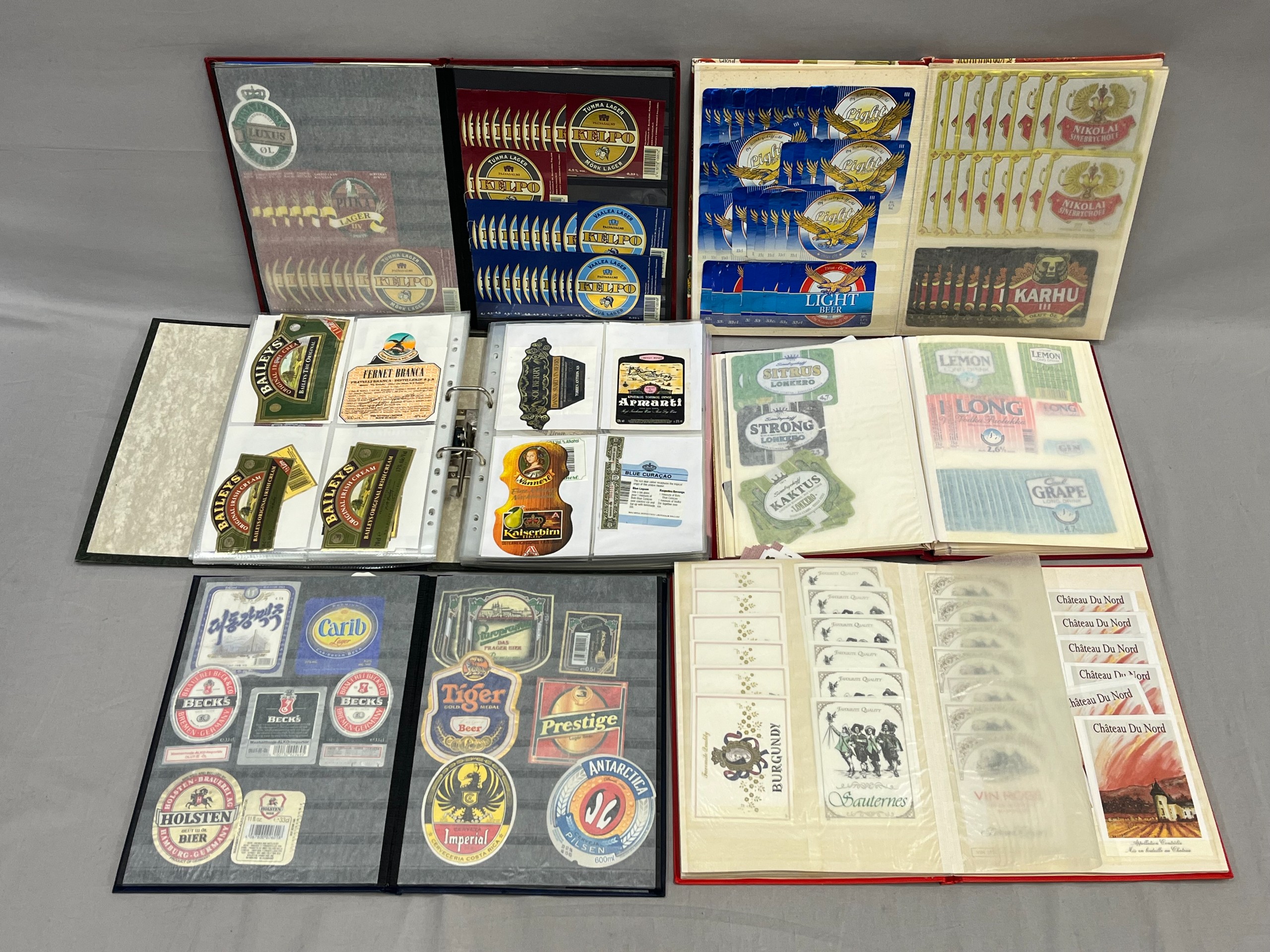 Olut- ja viinietiketit - Huutokauppa Ekman