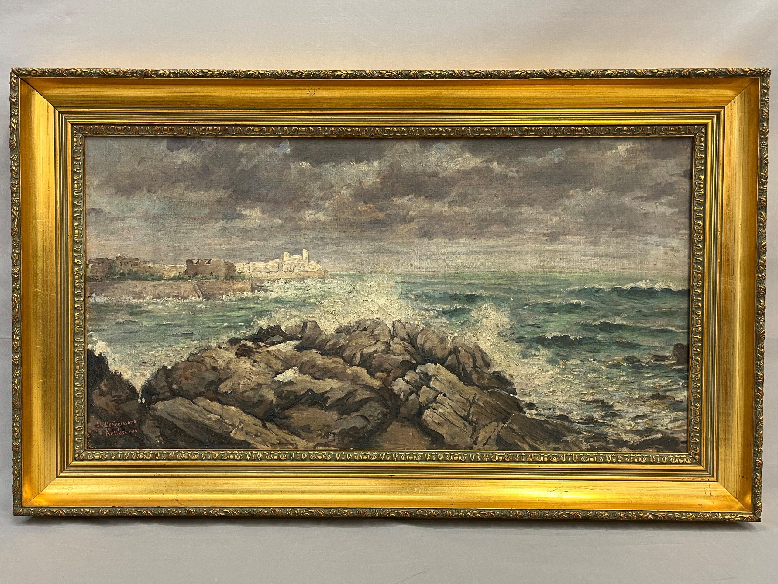 Signeerattu maisemamaalaus - Huutokauppa Ekman