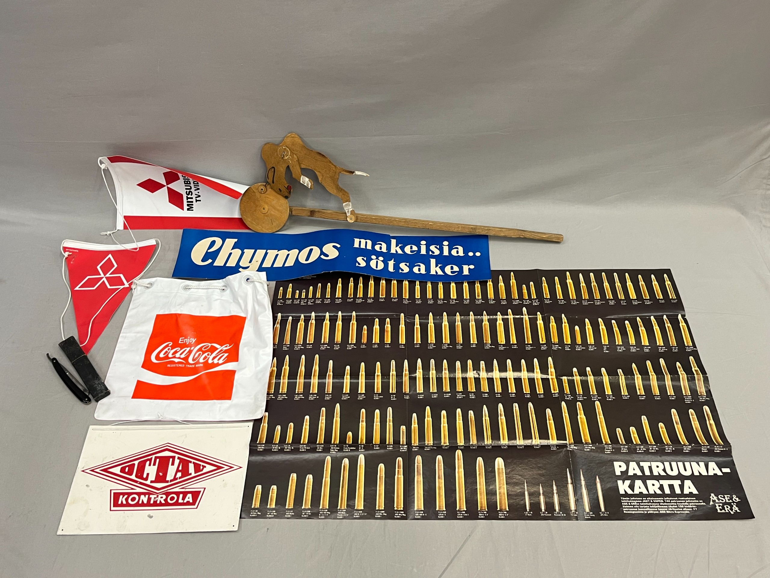 Juliste, Coca-Cola pussi ym - Huutokauppa Ekman