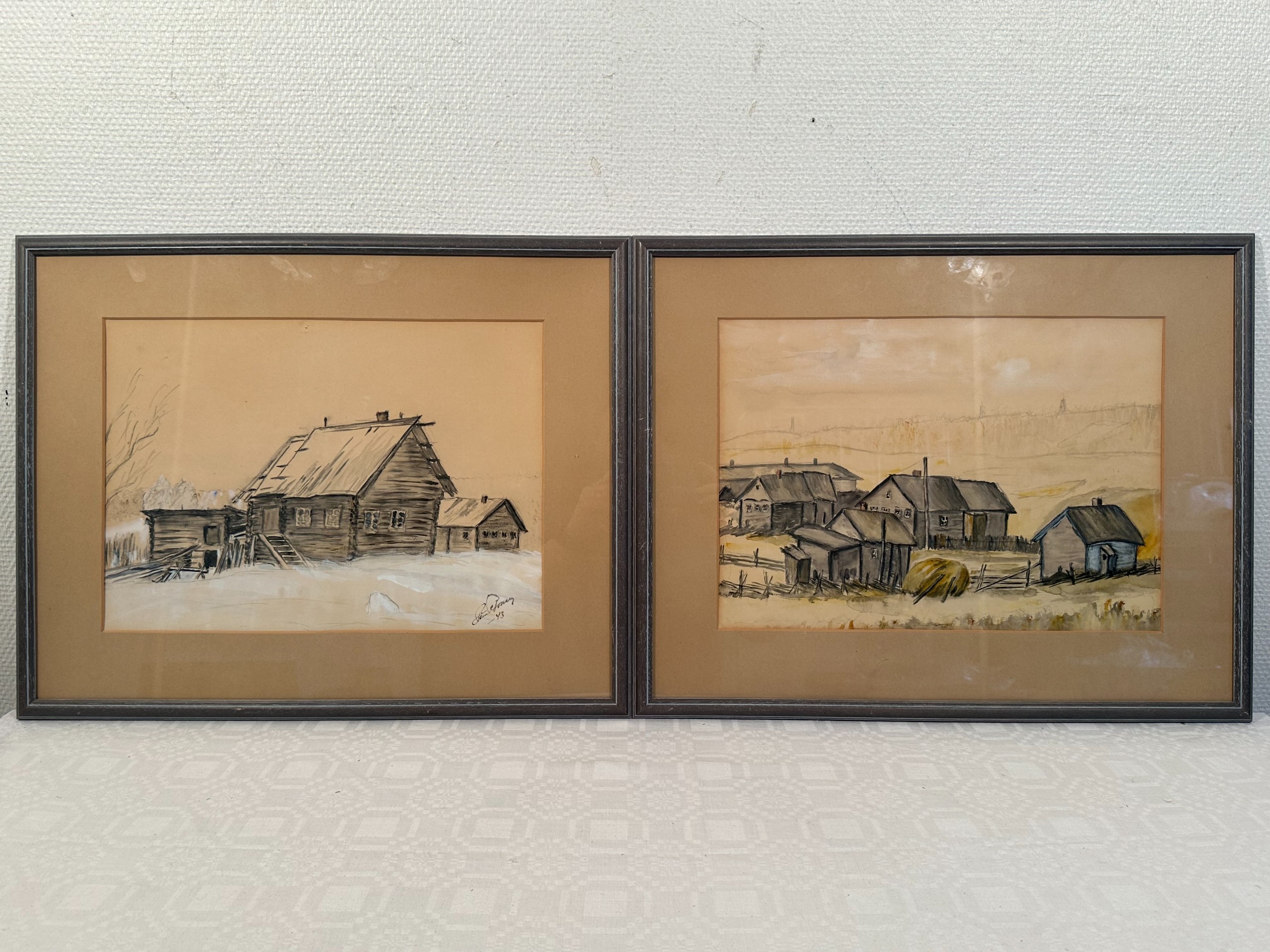 Akvarellimaalaukset - Huutokauppa Ekman