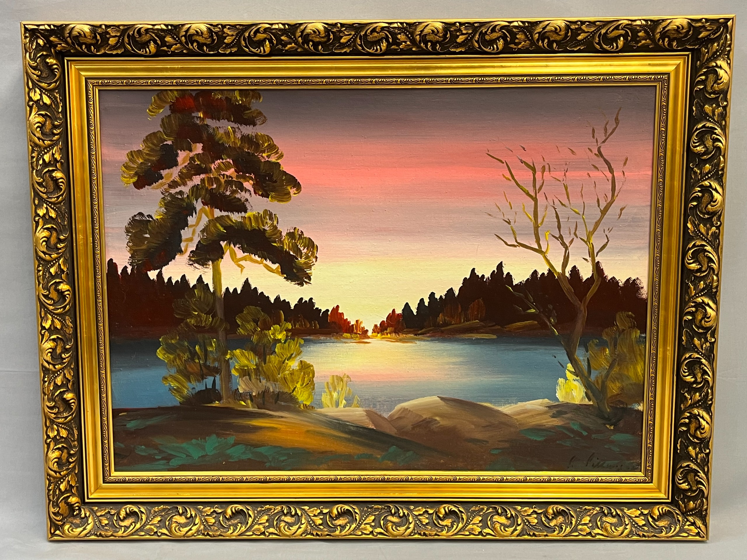 Signeerattu maalaus - Huutokauppa Ekman