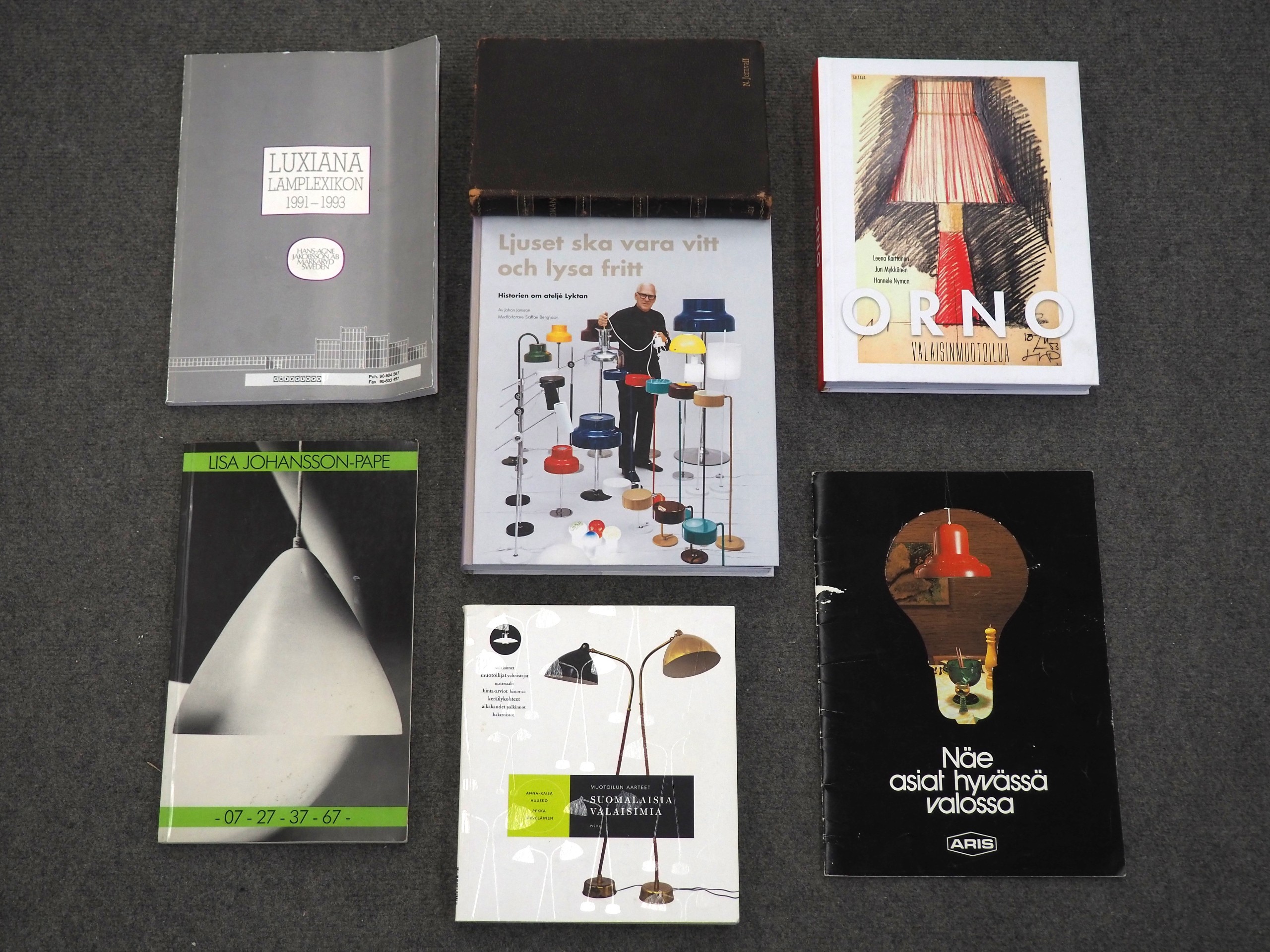 Lisa Johansson-Pape ym. valaisinkirjat - Huutokauppa Ekman