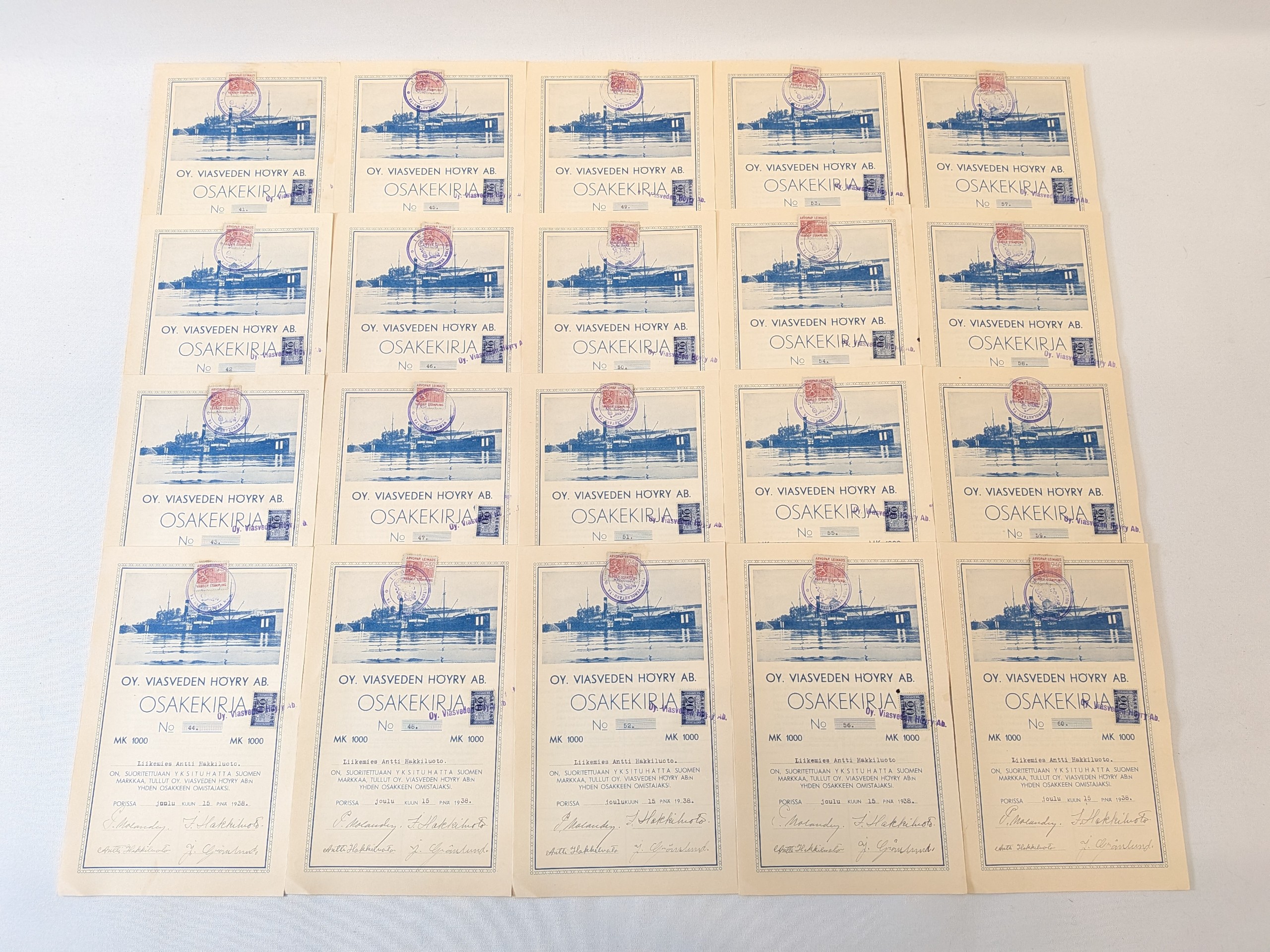 Osakekirjat - Huutokauppa Ekman