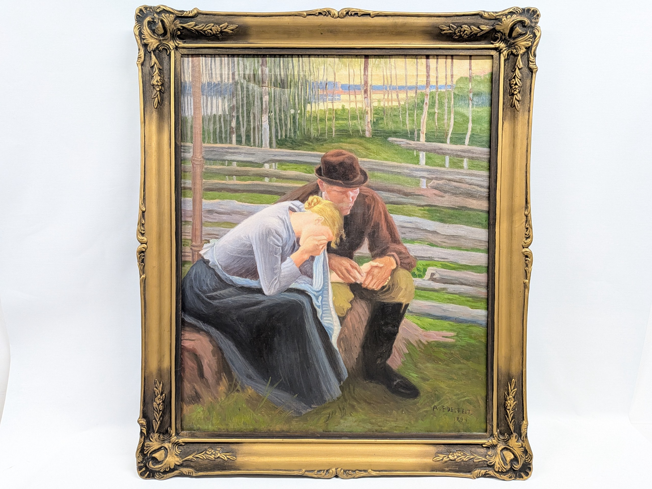 Albert Edelfelt (kopio) - Huutokauppa Ekman