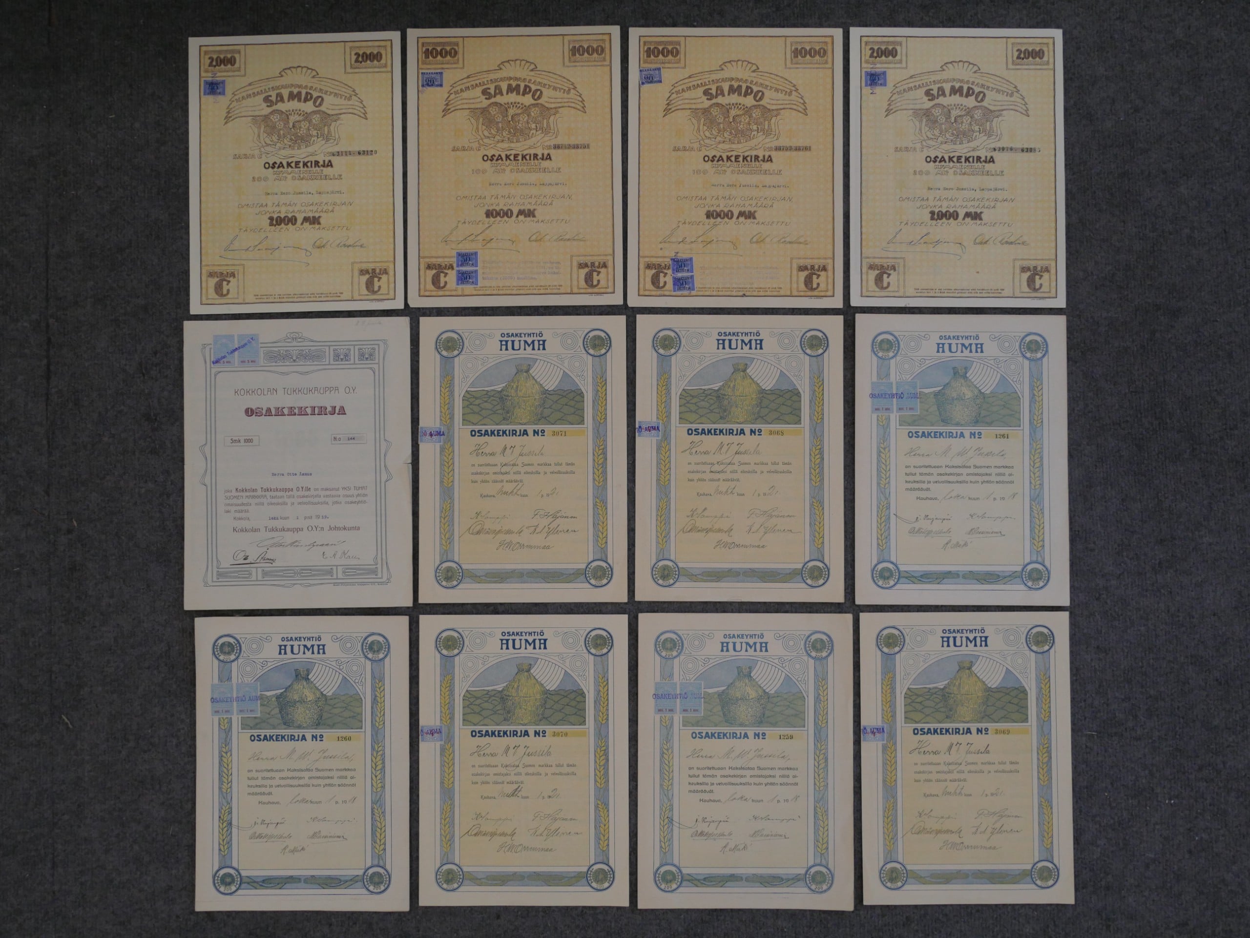 Osakekirjat - Huutokauppa Ekman