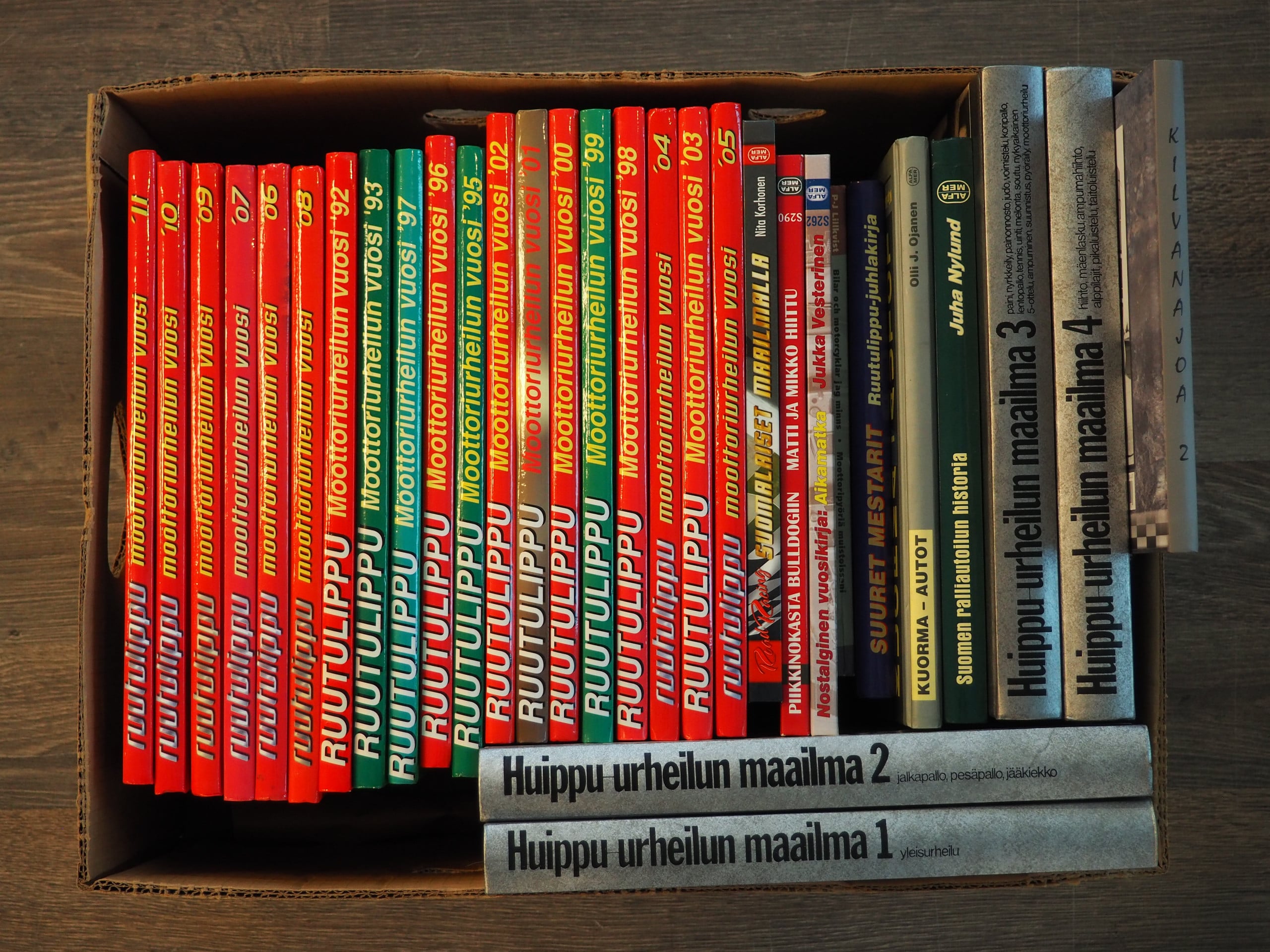 Ruutulippu ym. kirjat