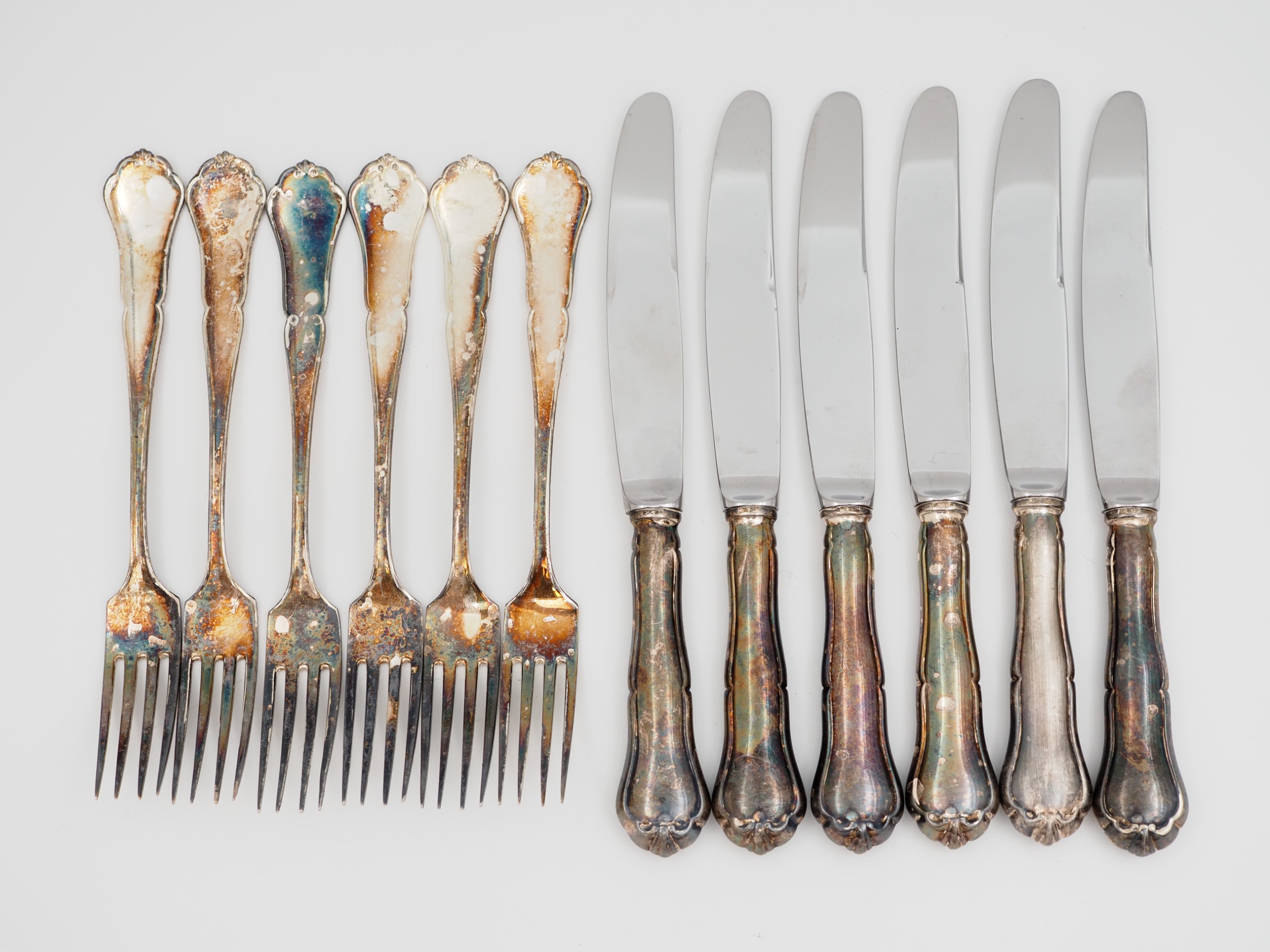 Hopea-aterimet - Huutokauppa Ekman