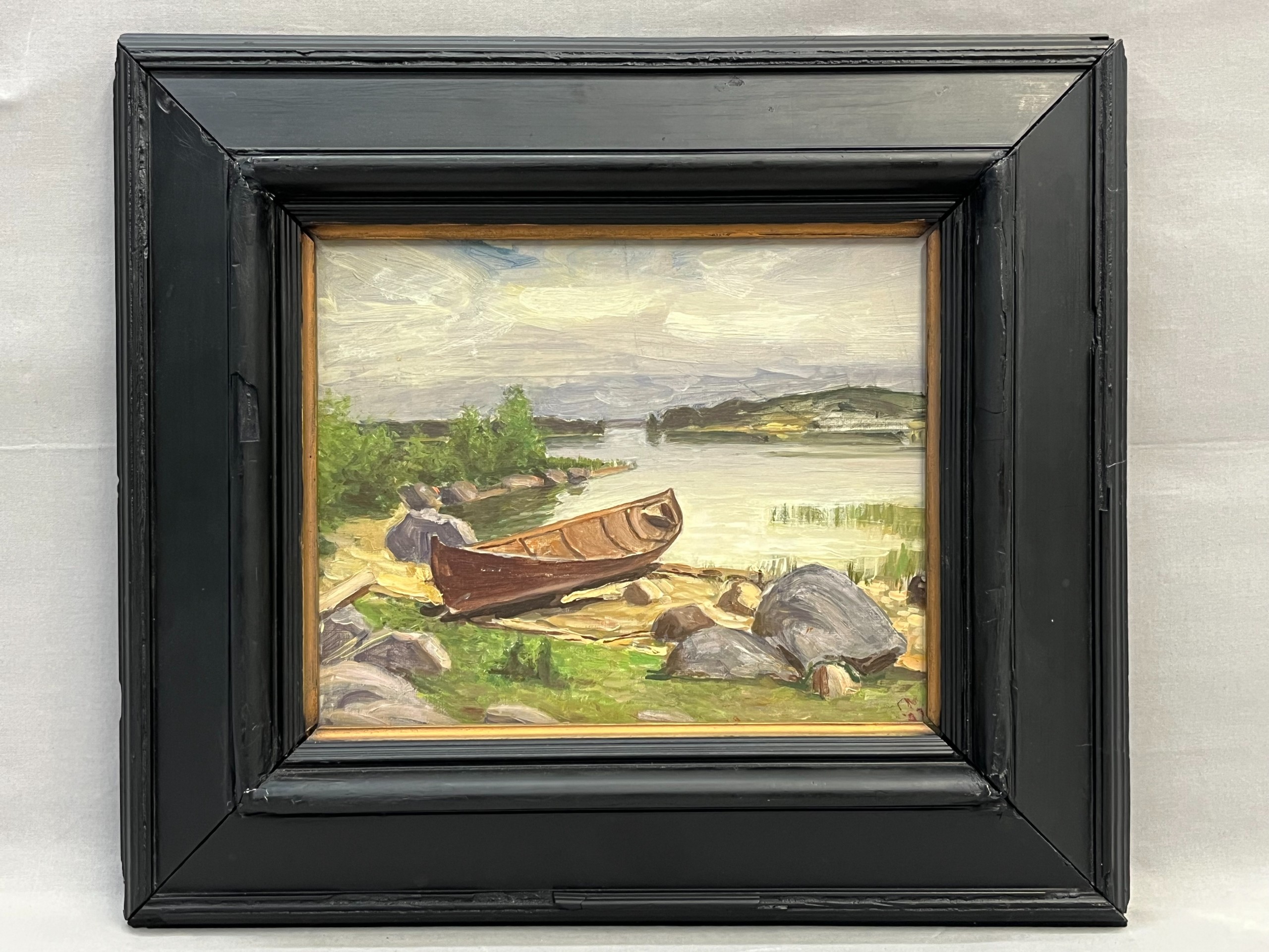 Signeerattu maalaus - Huutokauppa Ekman