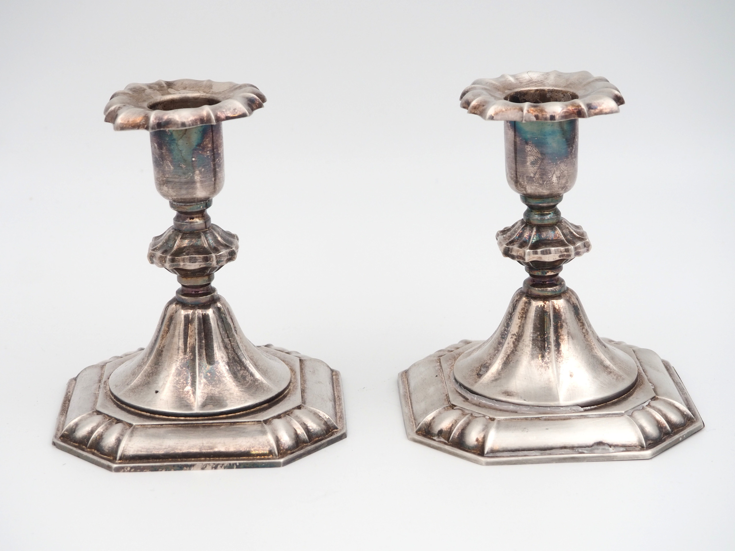 Hopea kynttilänjalat - Huutokauppa Ekman