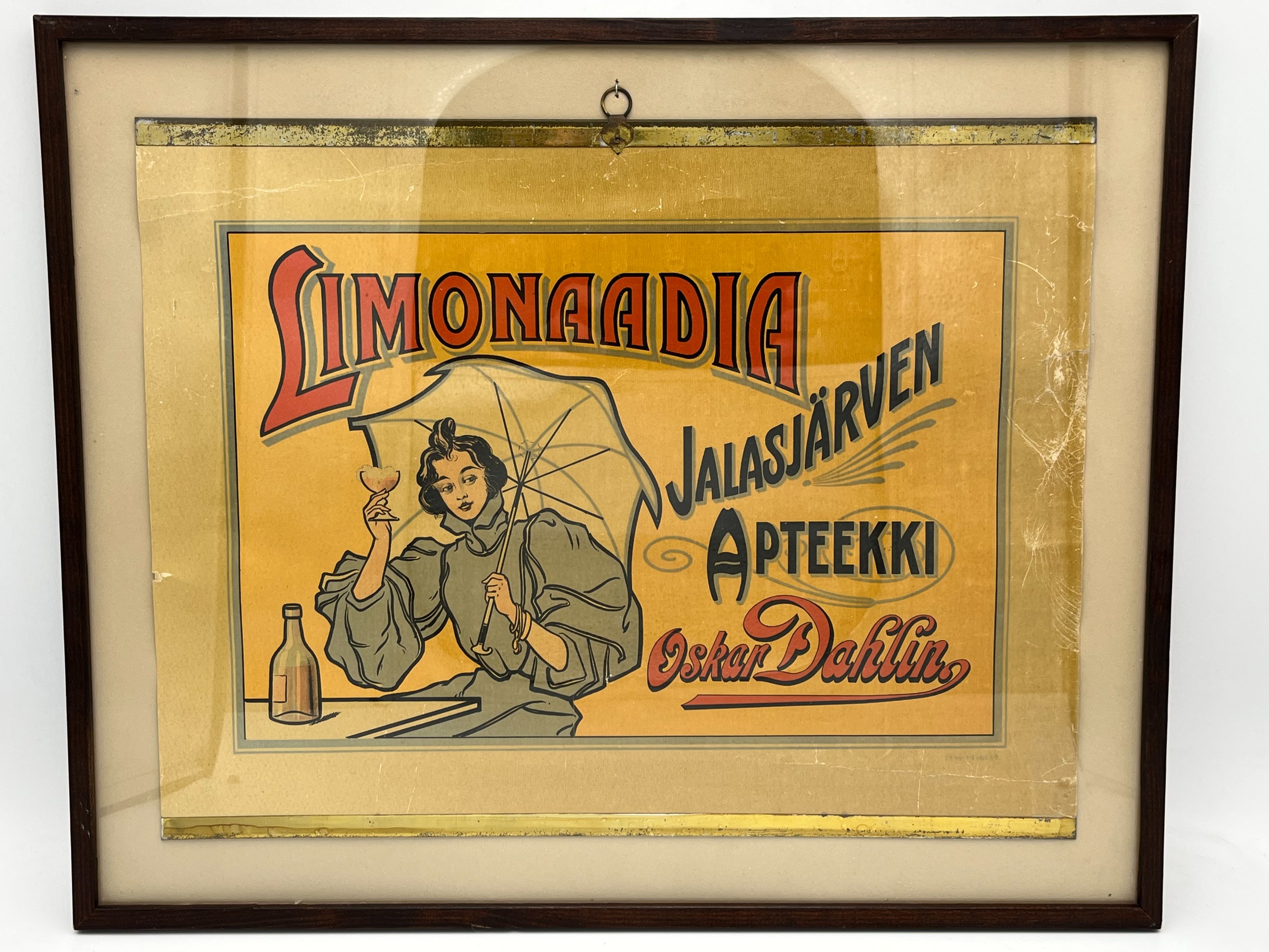 Mainoskyltti 1920-luku - Huutokauppa Ekman