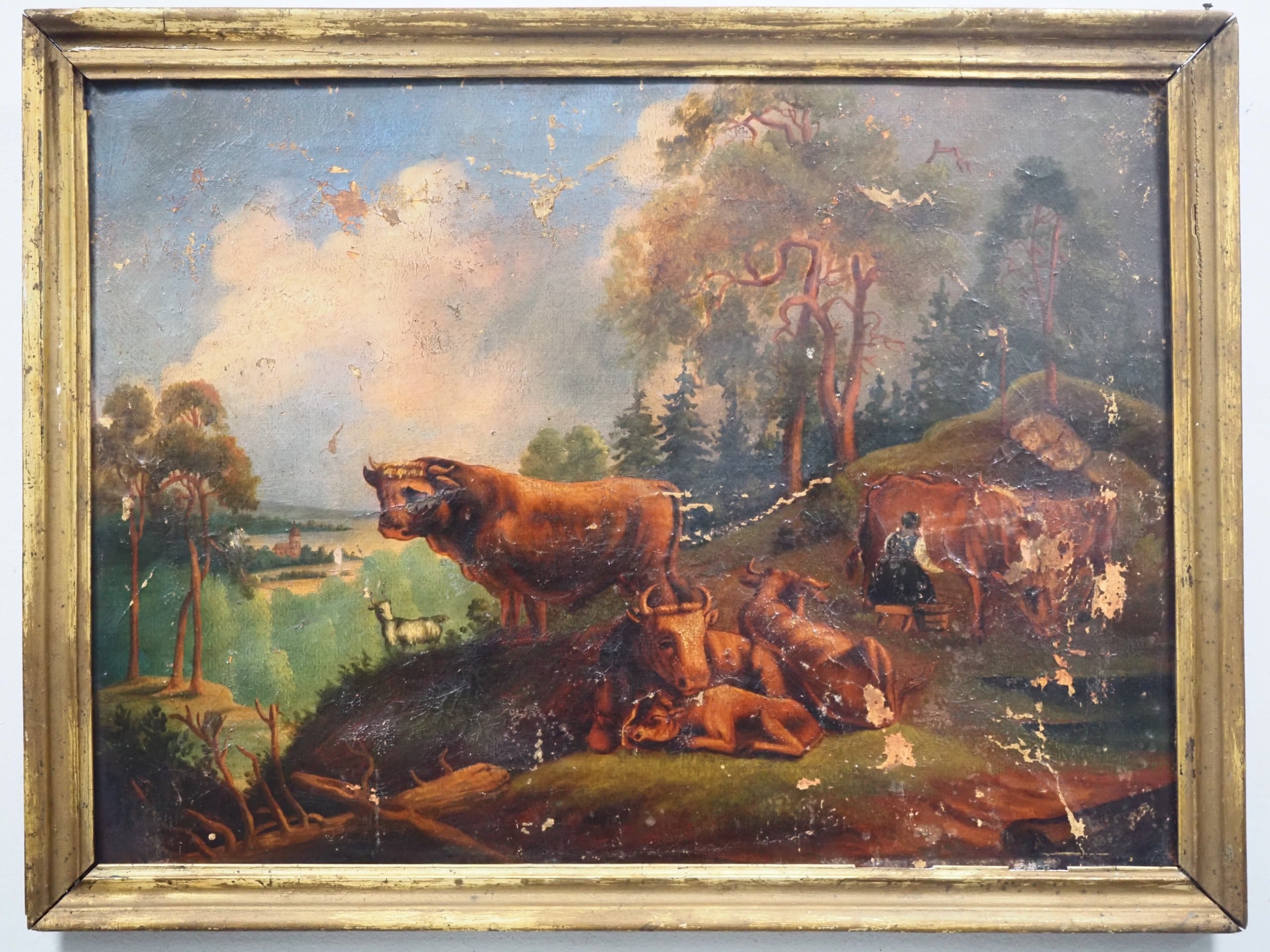 Vanha maalaus - Huutokauppa Ekman