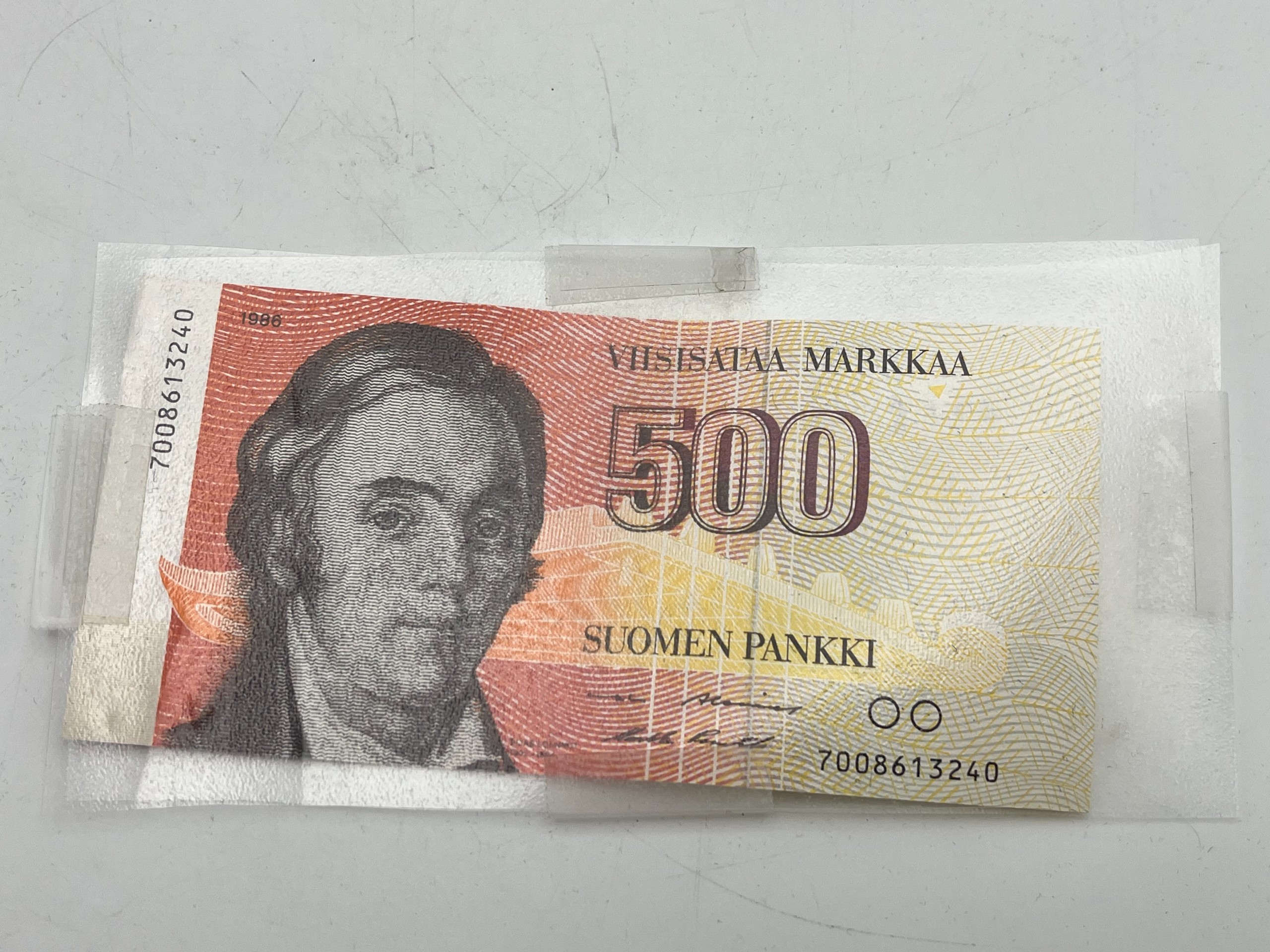 500 markan seteli - Huutokauppa Ekman