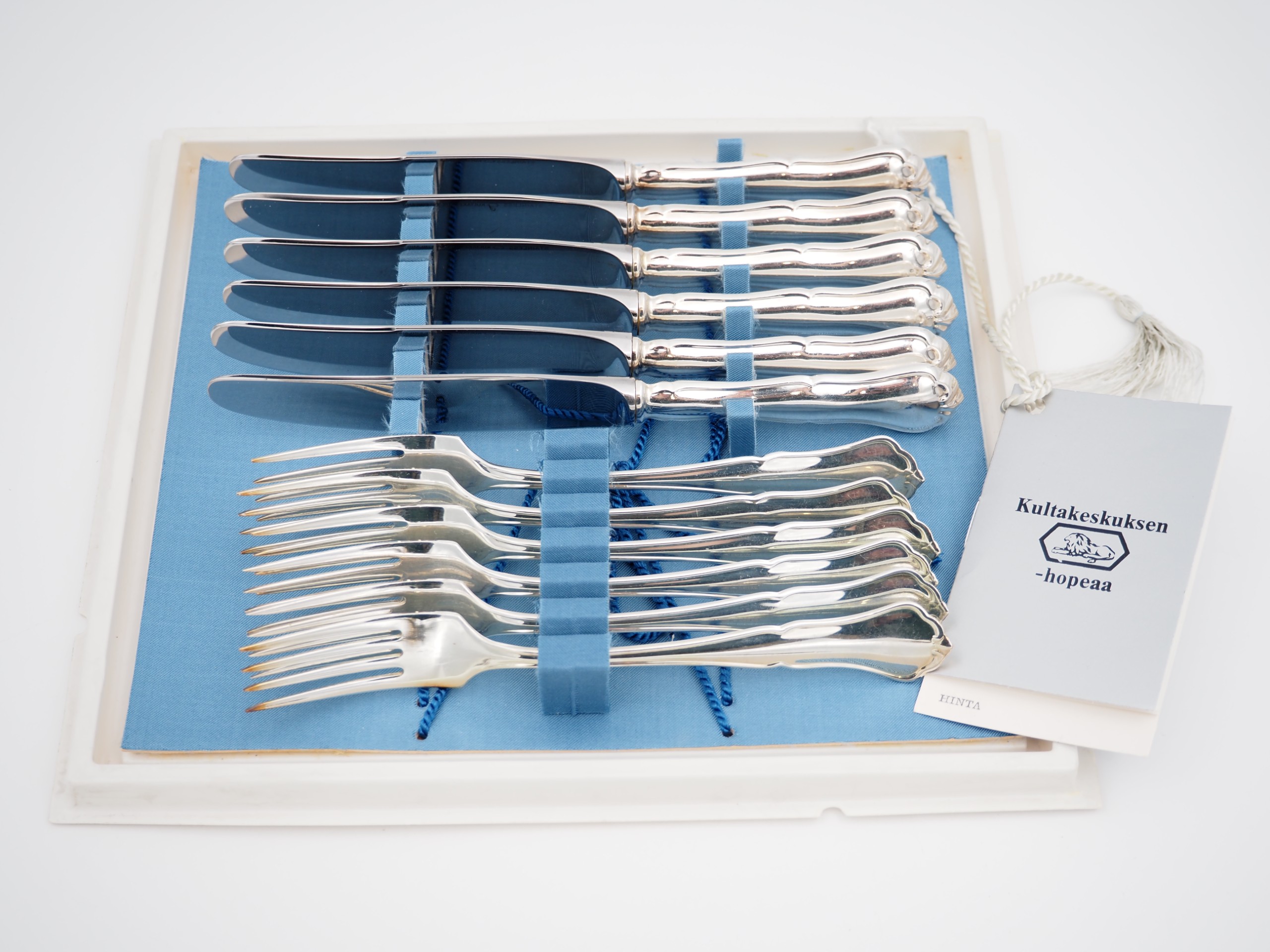 Hopea-aterimet - Huutokauppa Ekman