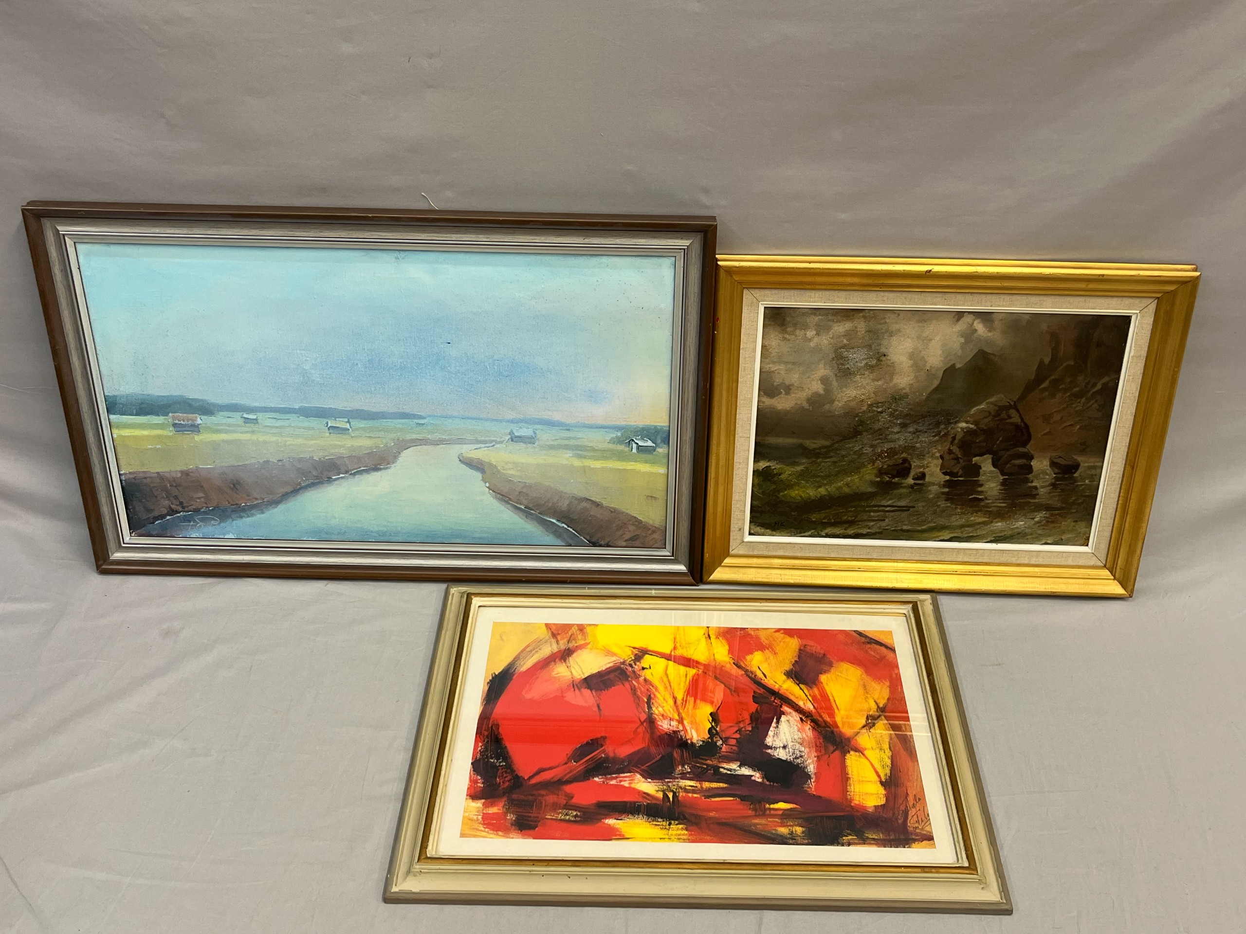 Öljyvärimaalaus ym - Huutokauppa Ekman