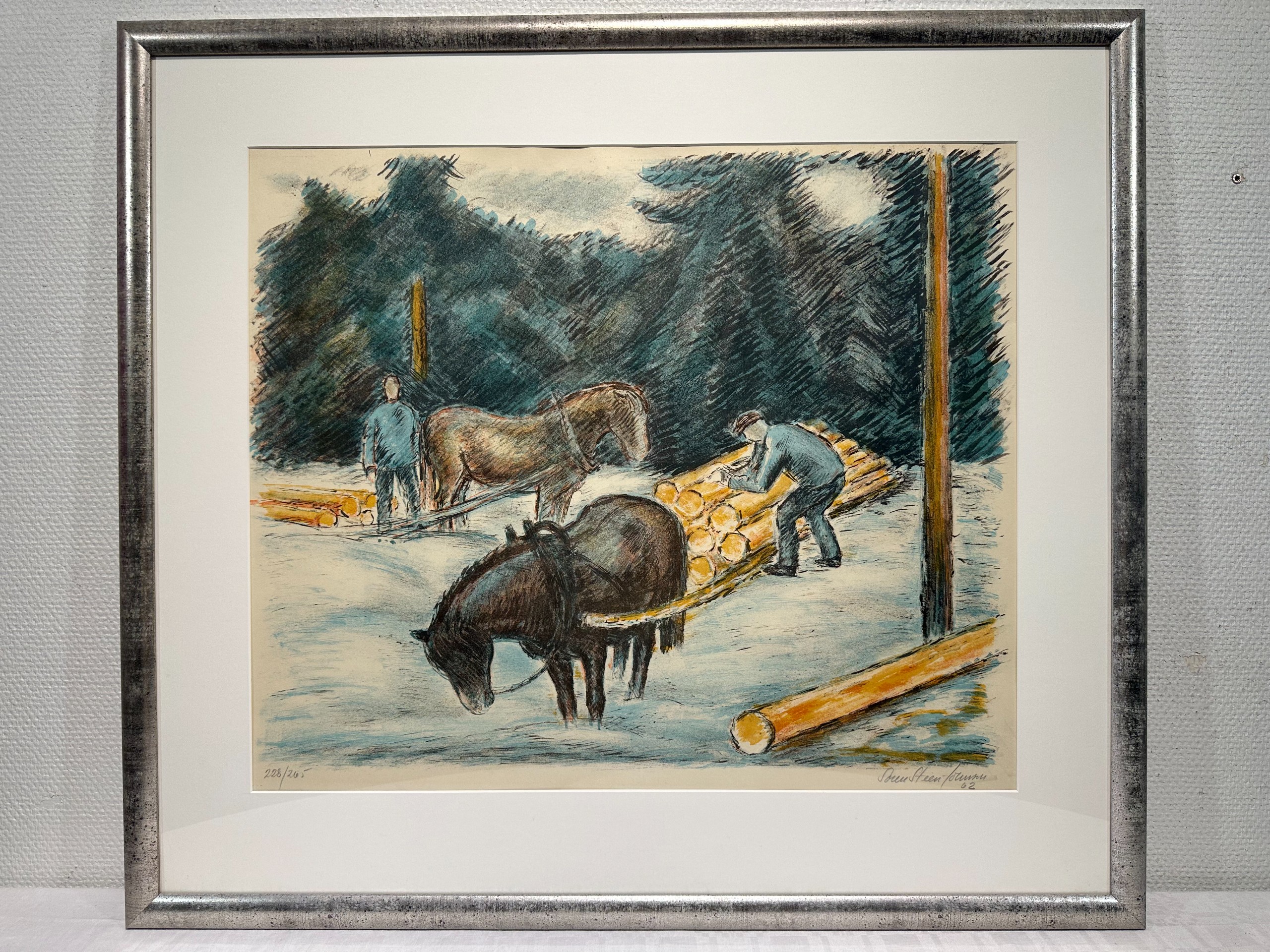 Signeerattu grafiikka - Huutokauppa Ekman