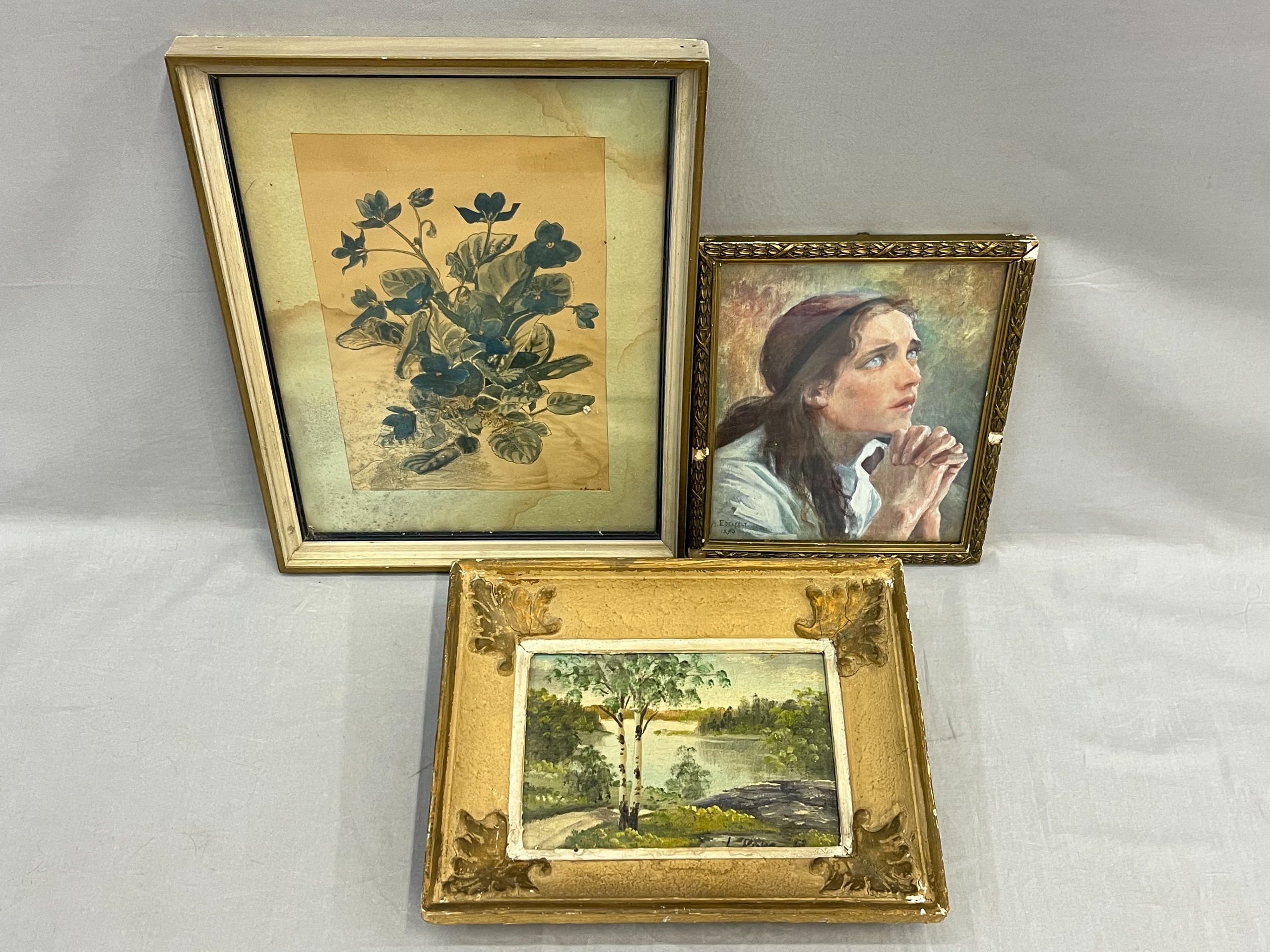 Painotyöt, öljyvärimaalaus - Huutokauppa Ekman