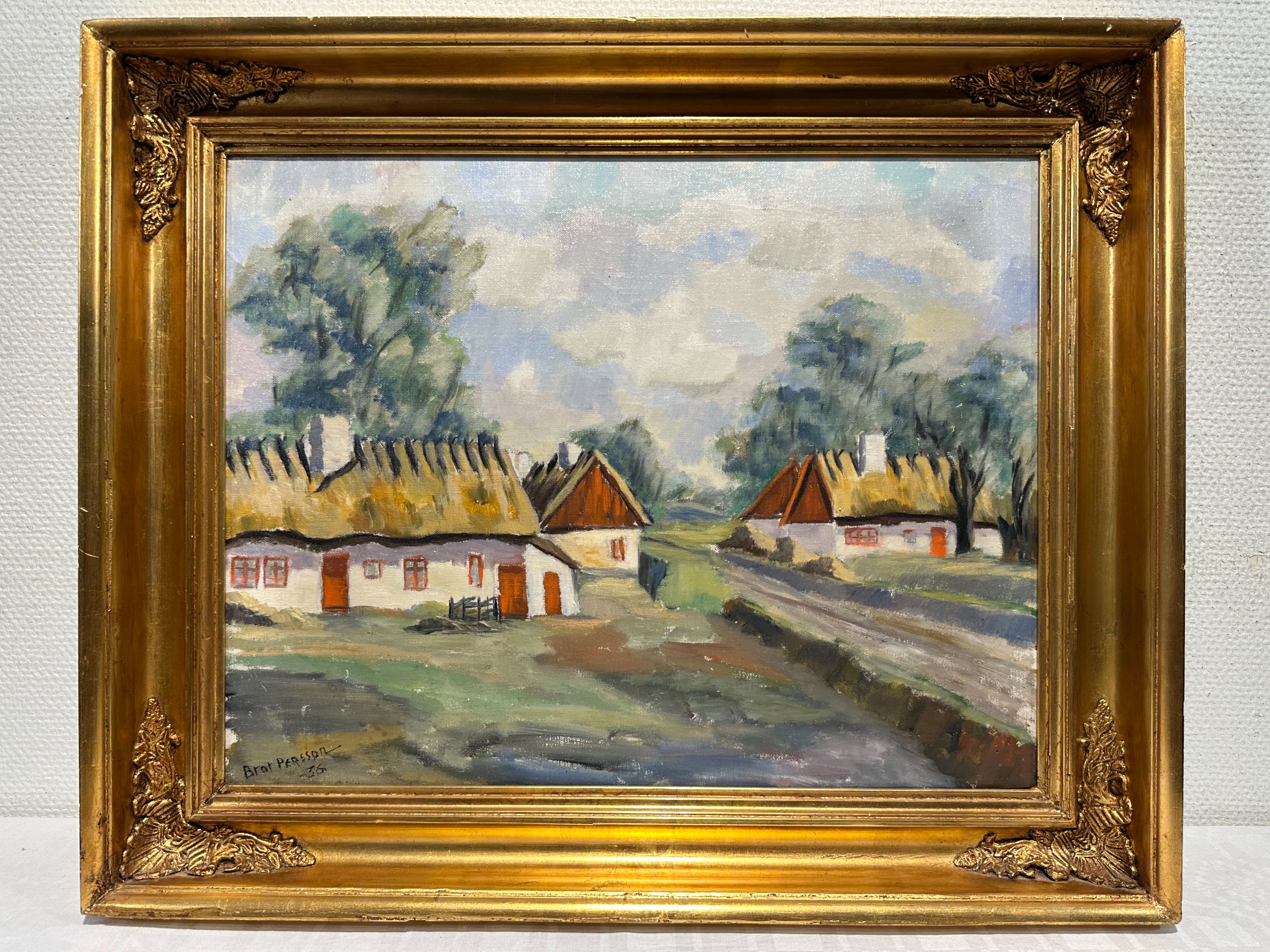 Signeerattu maalaus - Huutokauppa Ekman