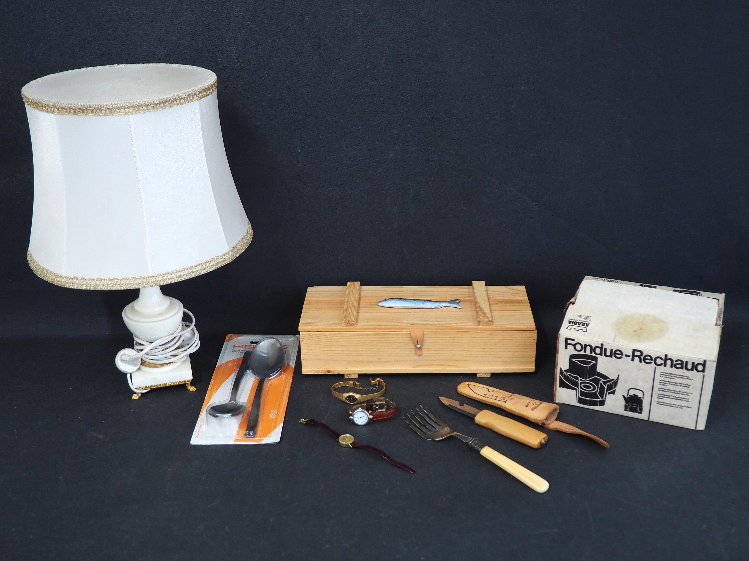 Valaisin, puukko ym. - Huutokauppa Ekman