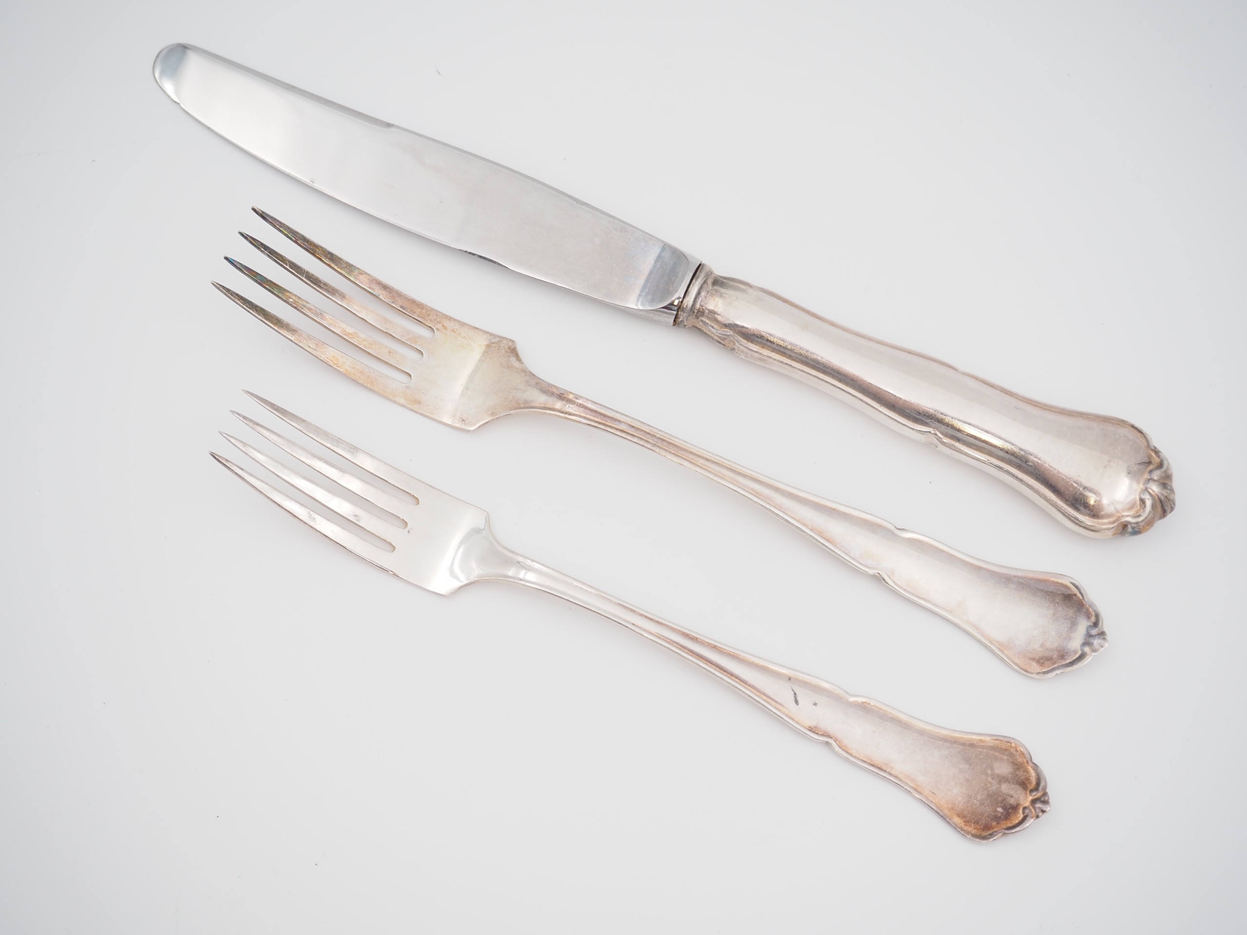 Hopea-aterimet - Huutokauppa Ekman