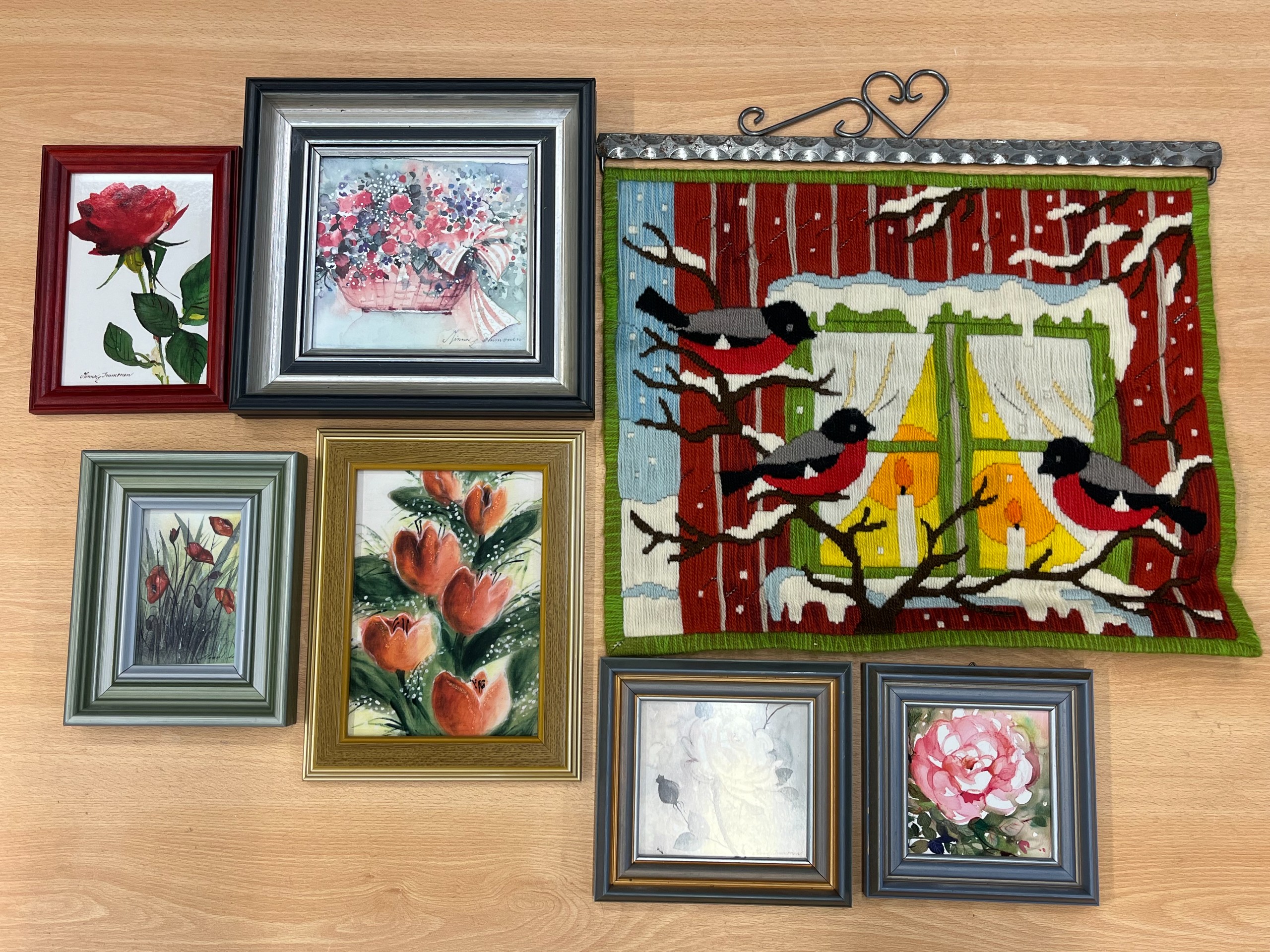 Korttityöt, kangasteos - Huutokauppa Ekman