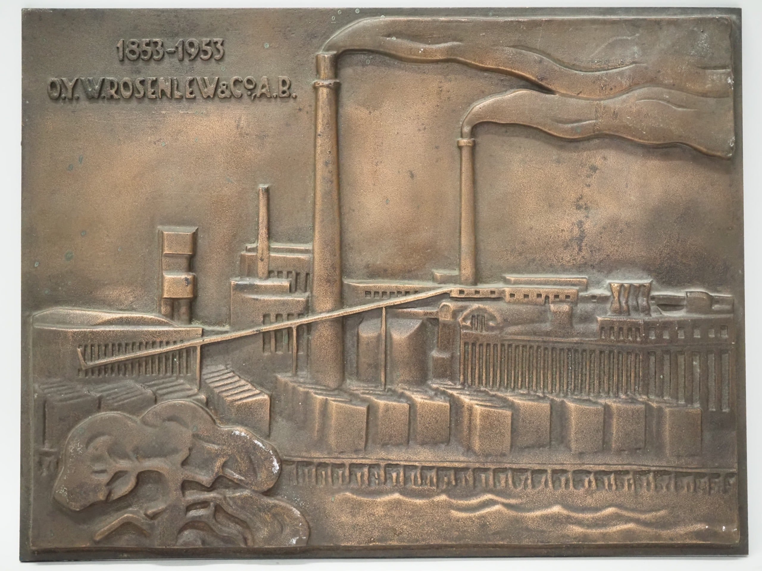 Metallireliefi - Huutokauppa Ekman