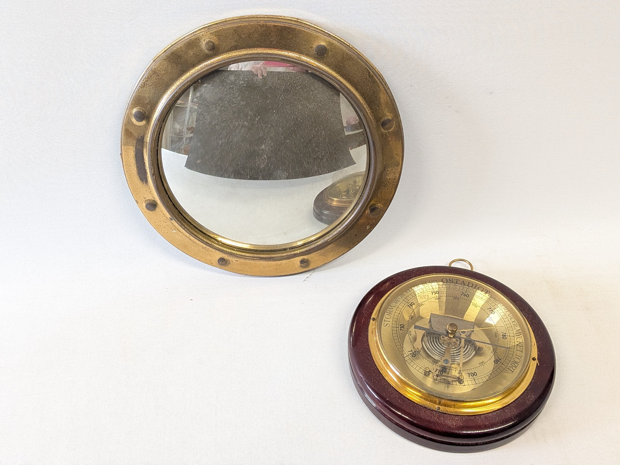 Ilmapuntari ja messinkipeili - Huutokauppa Ekman