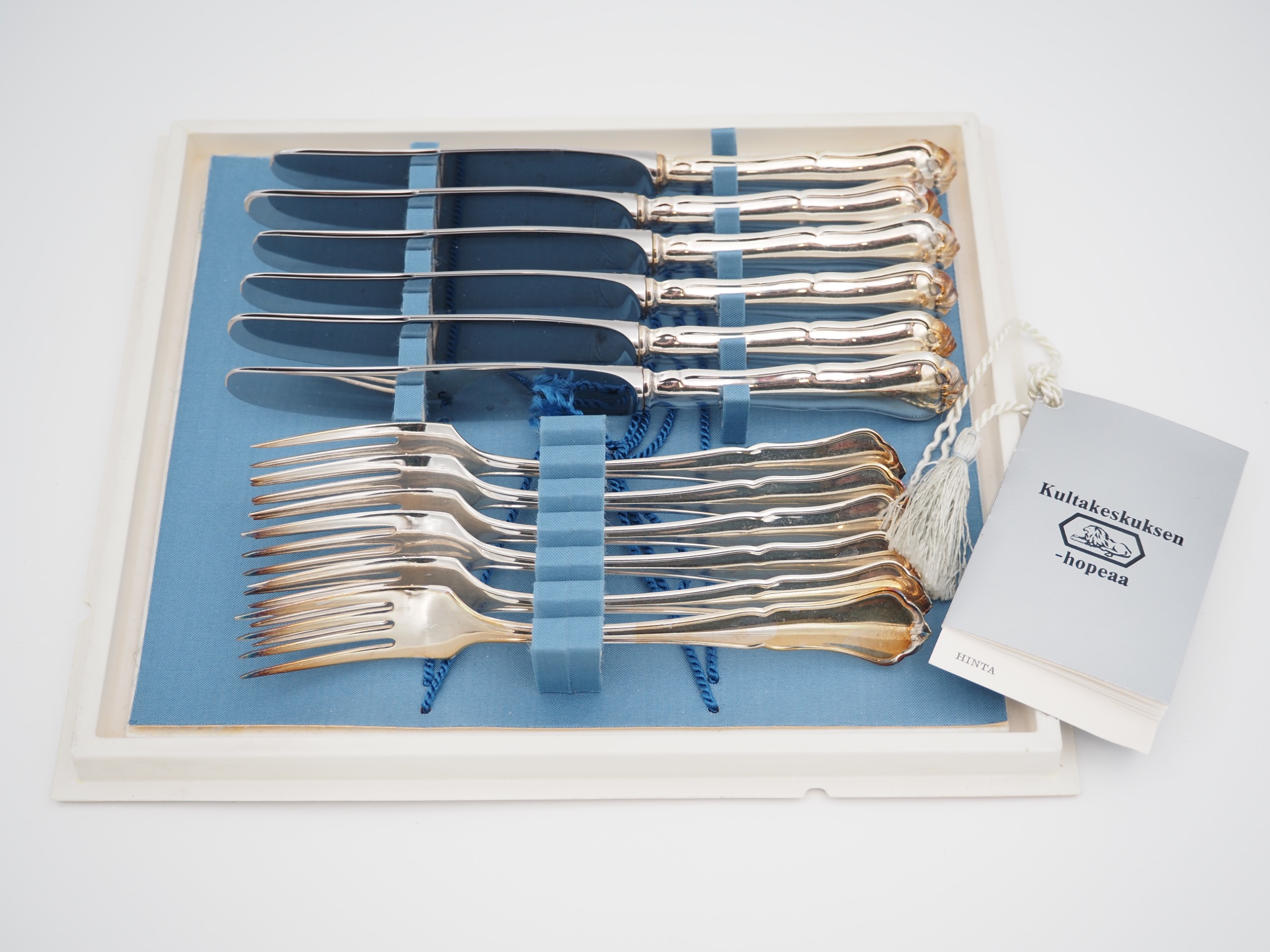 Hopea-aterimet - Huutokauppa Ekman