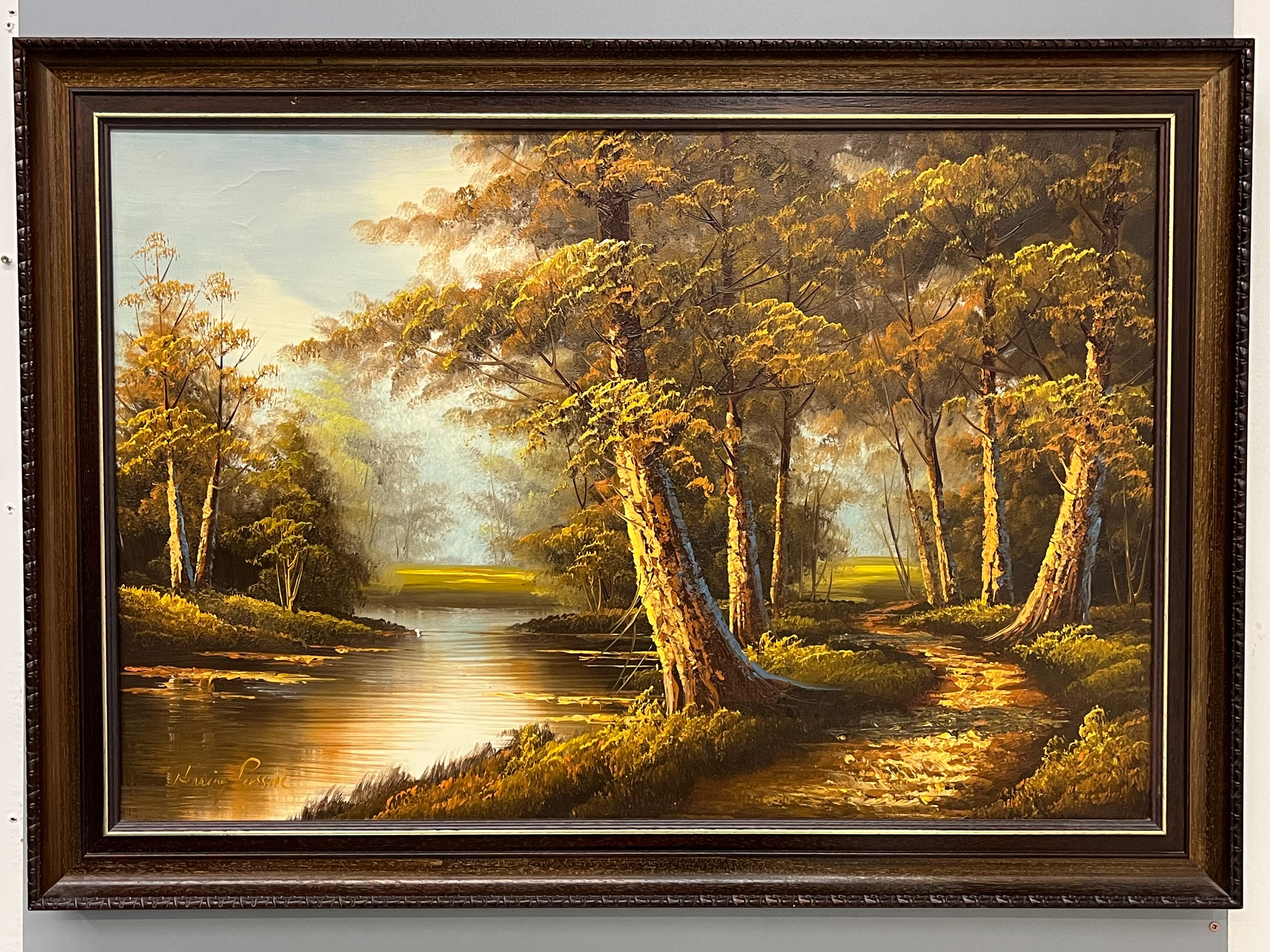 Signeerattu maalaus - Huutokauppa Ekman