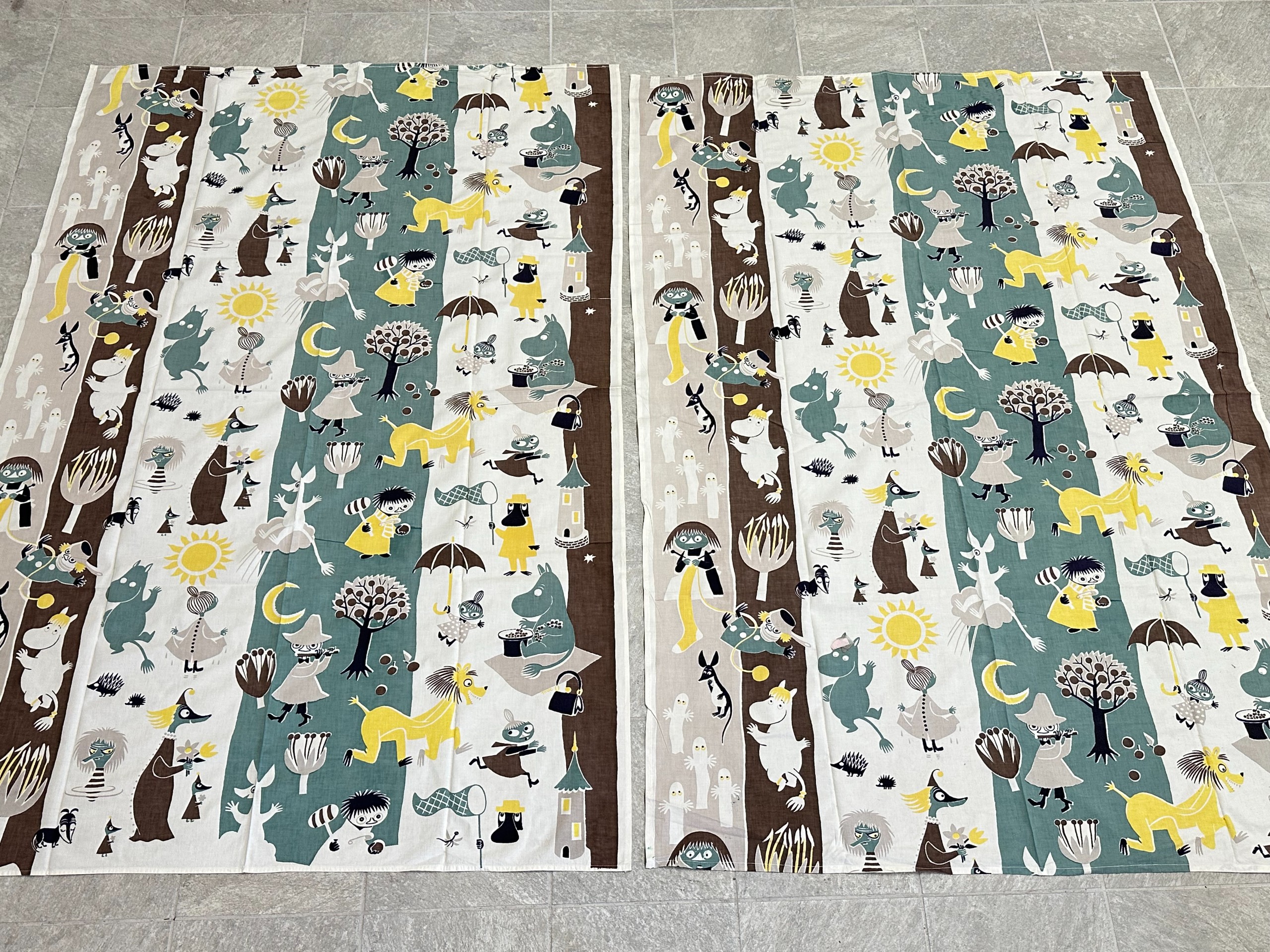 Muumi-verhot 50-luku - Huutokauppa Ekman