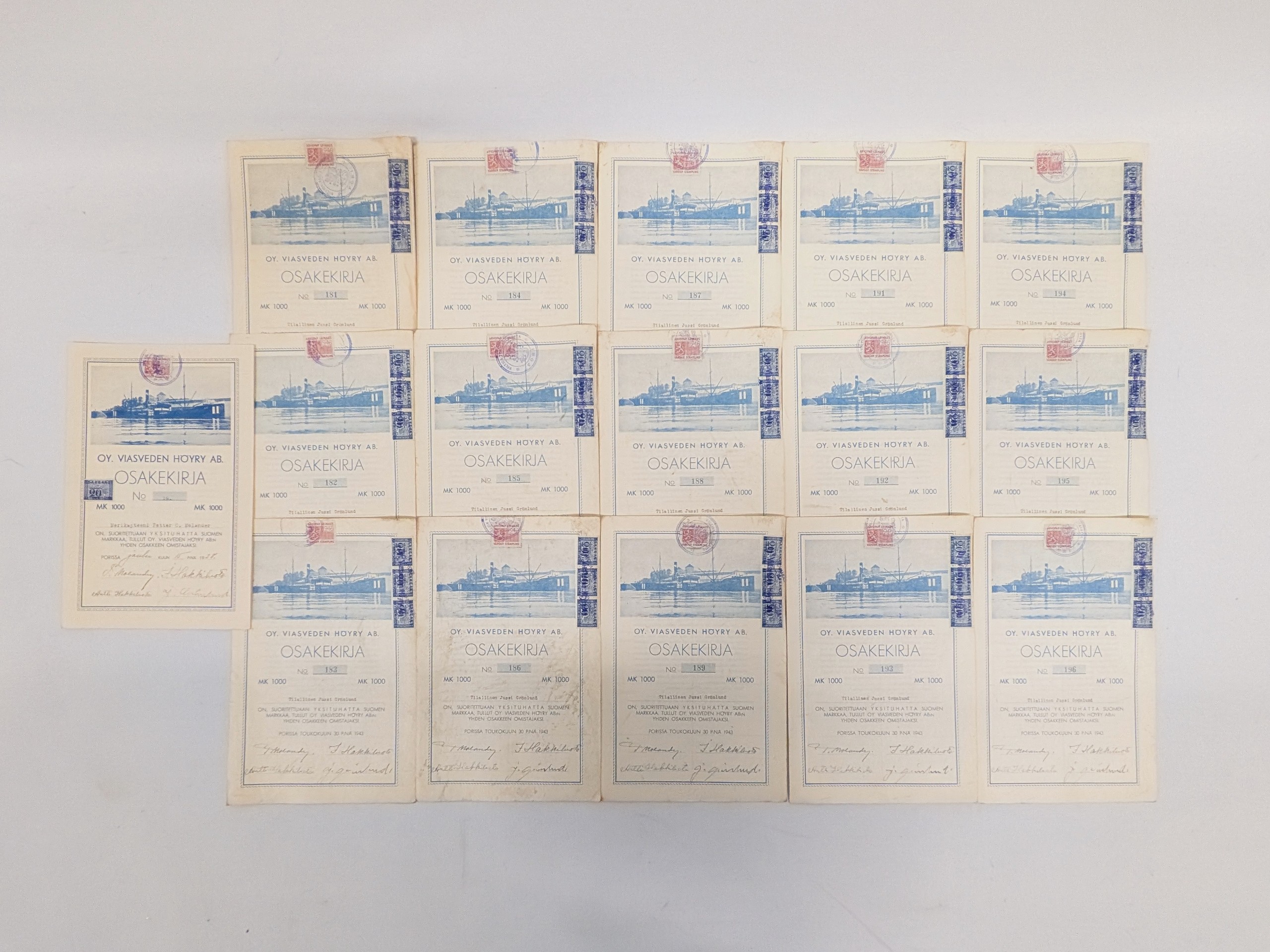 Osakekirjat - Huutokauppa Ekman