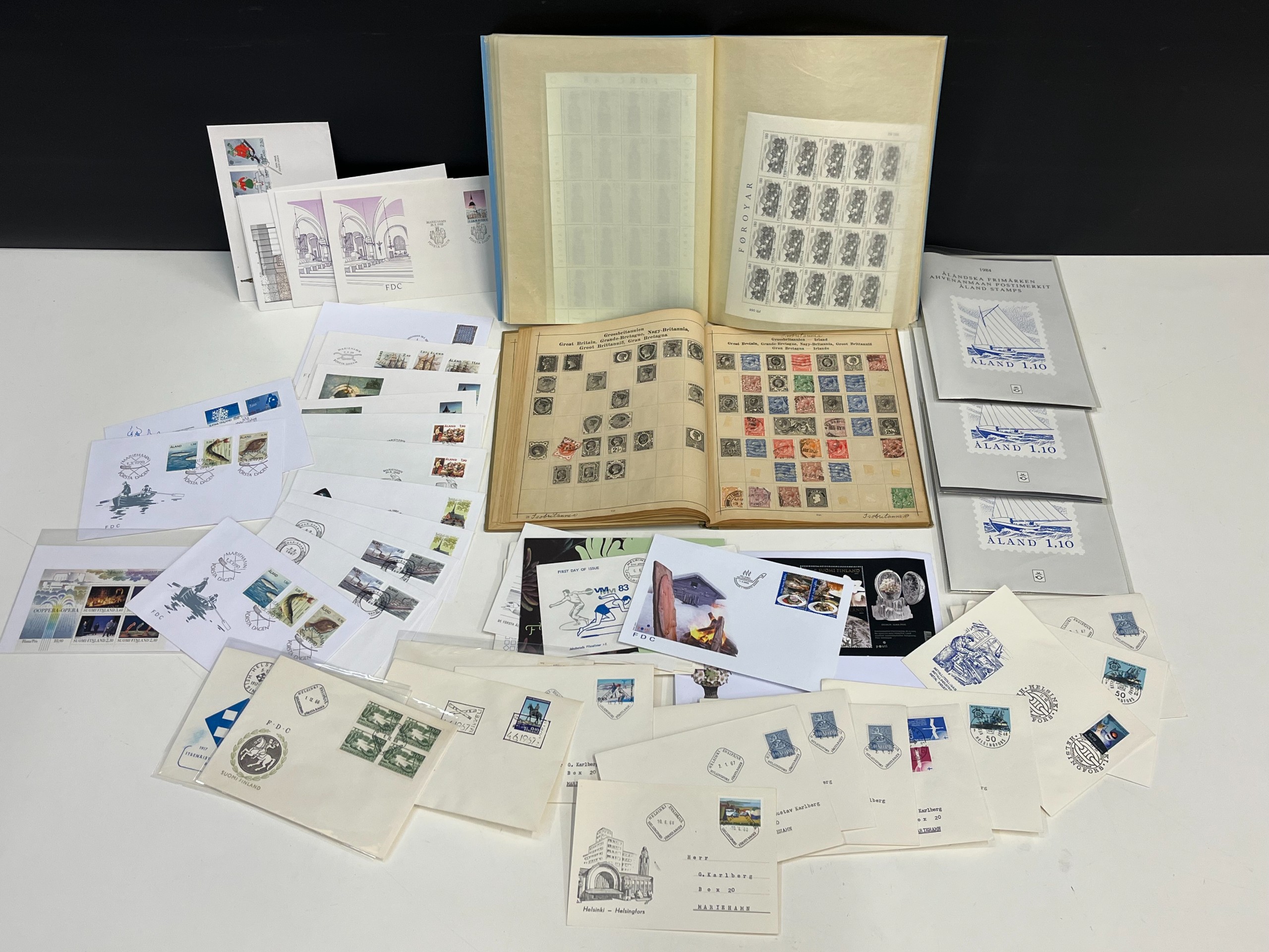 Ahvenanmaa FDC ym - Huutokauppa Ekman