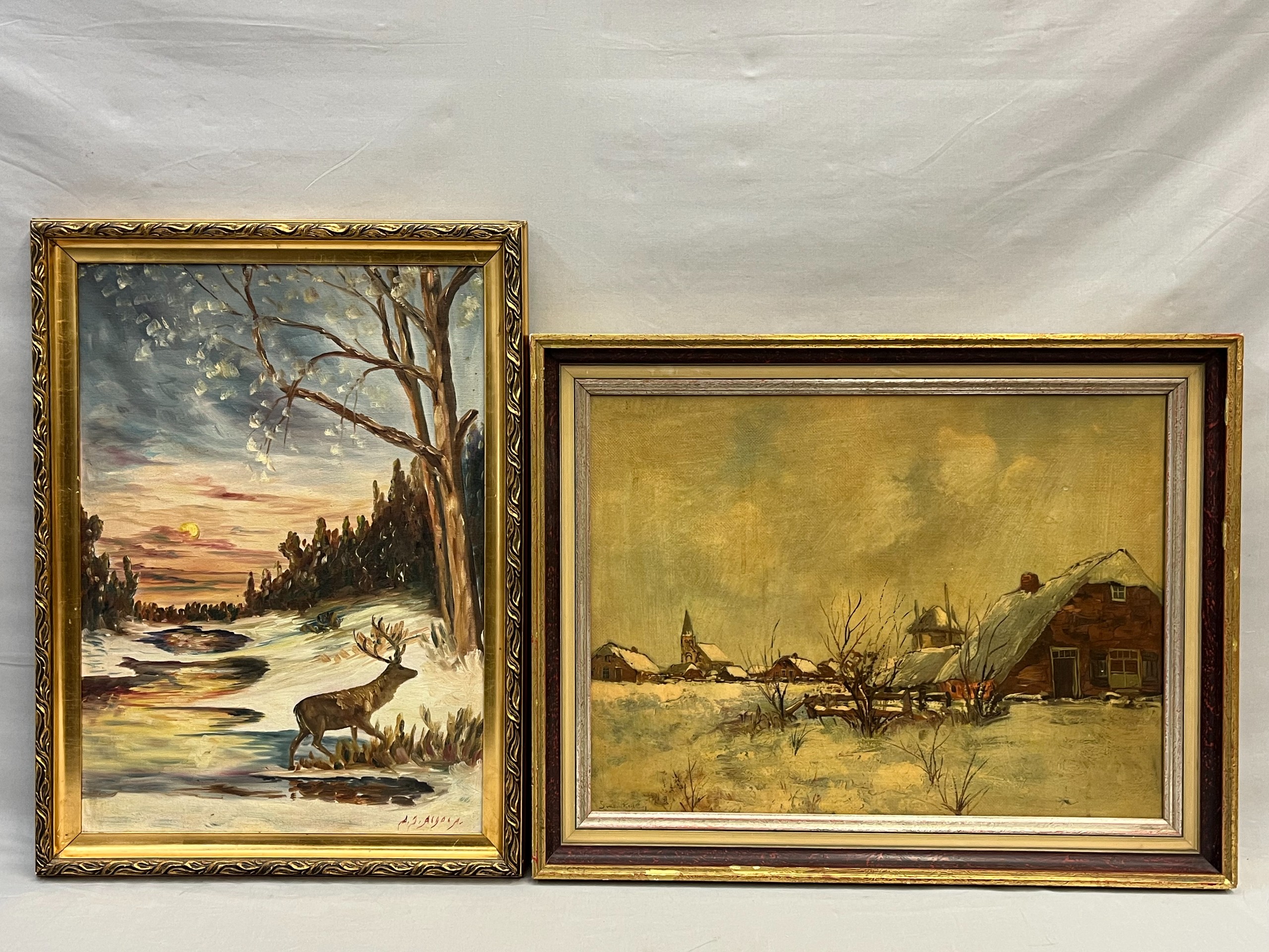 Signeerattu maalaus ym - Huutokauppa Ekman