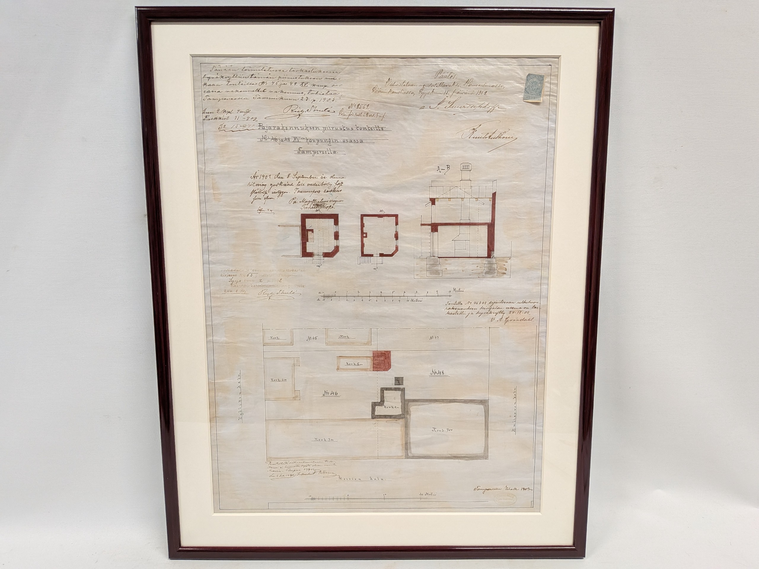 Vanha pohjapiirros - Huutokauppa Ekman