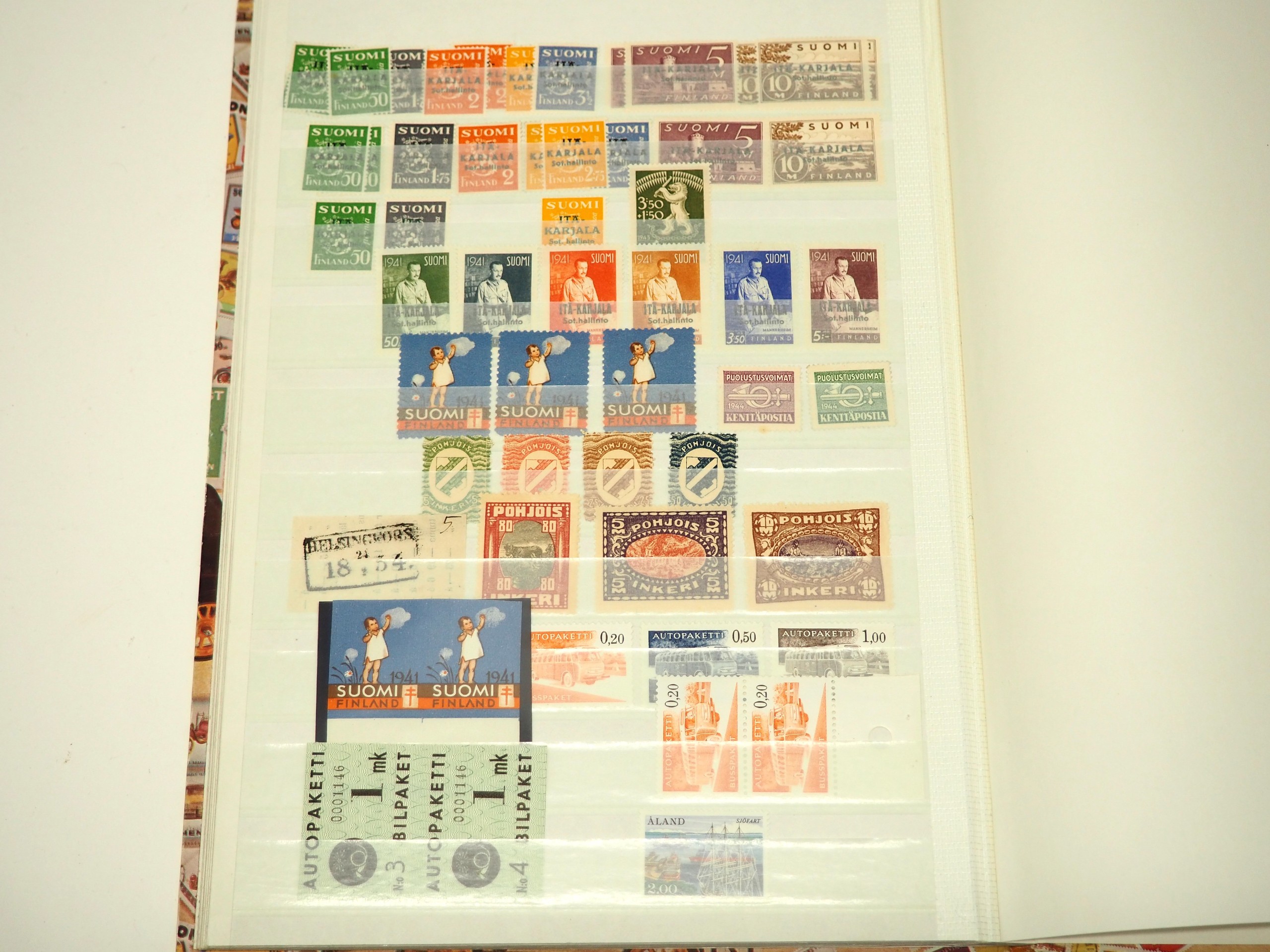 Postimerkit Suomi ja Pohjois-Inkeri - Huutokauppa Ekman