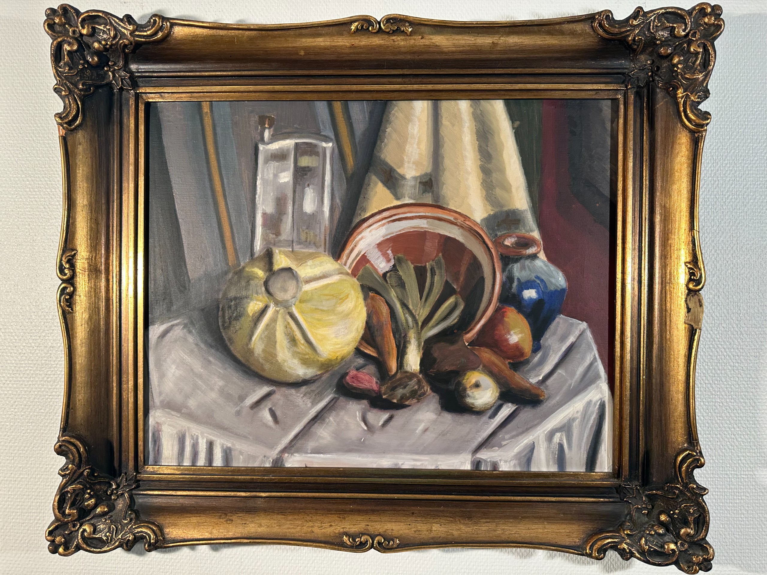 Signeerattu asetelmamaalaus - Huutokauppa Ekman