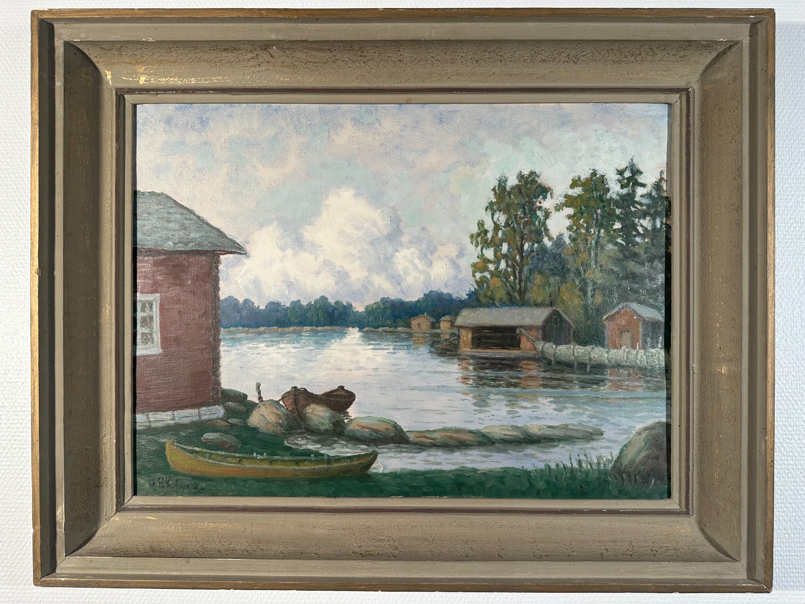 Signeerattu maalaus - Huutokauppa Ekman