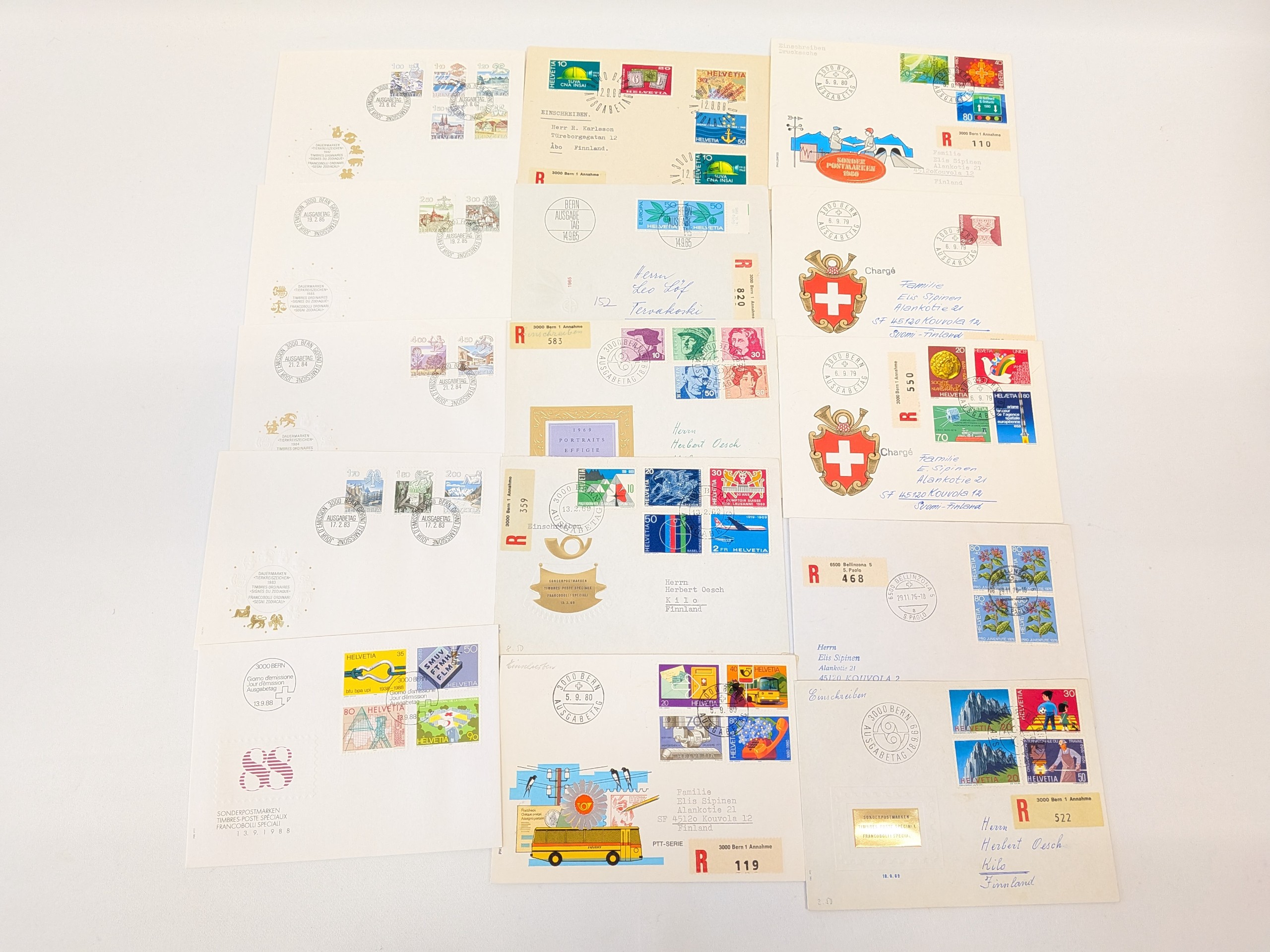 Ensipäivä- ja r-kuoria (kahdessa kuvassa) - Huutokauppa Ekman