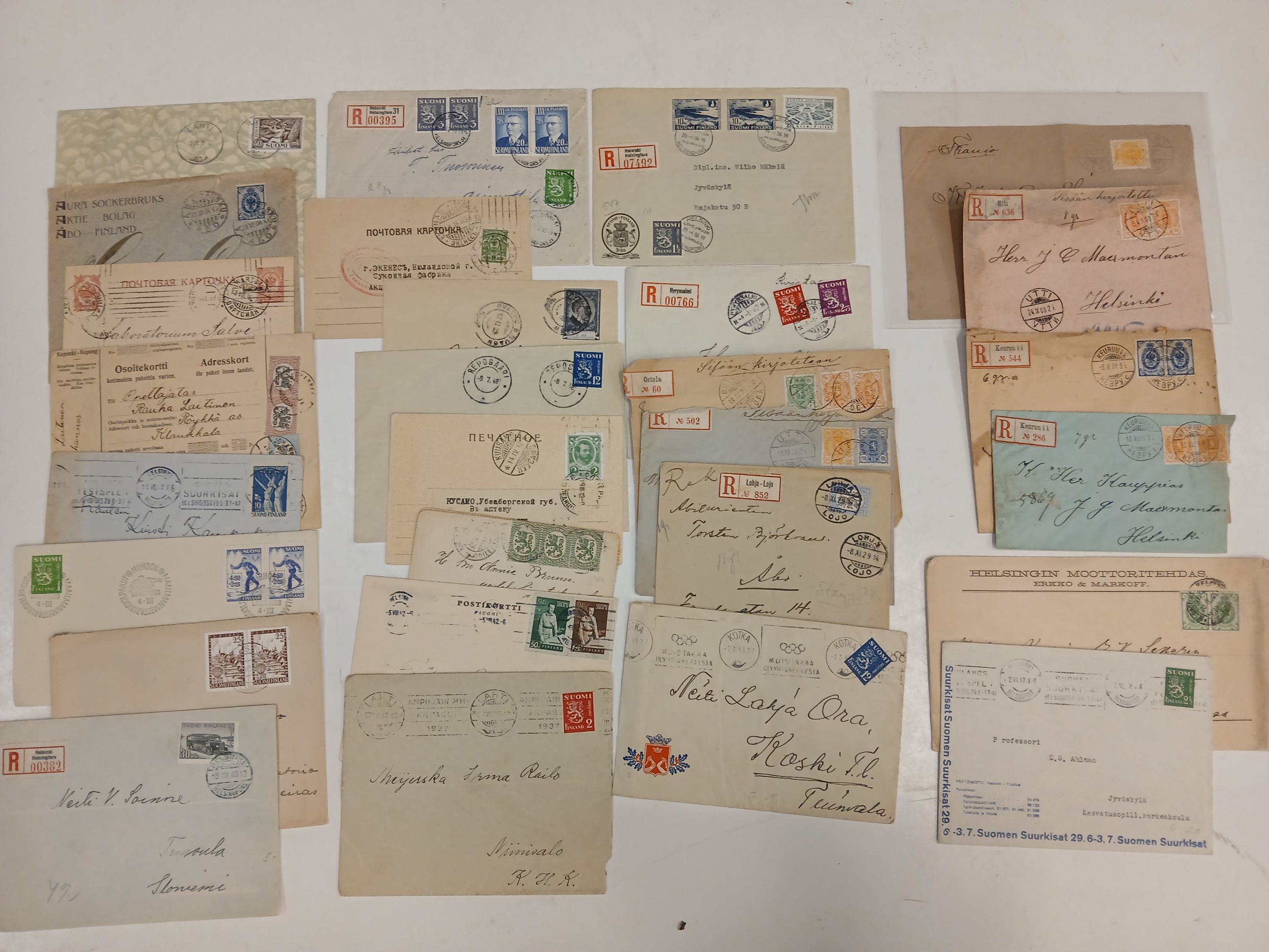 Vanhoja postilähetyksiä - Huutokauppa Ekman