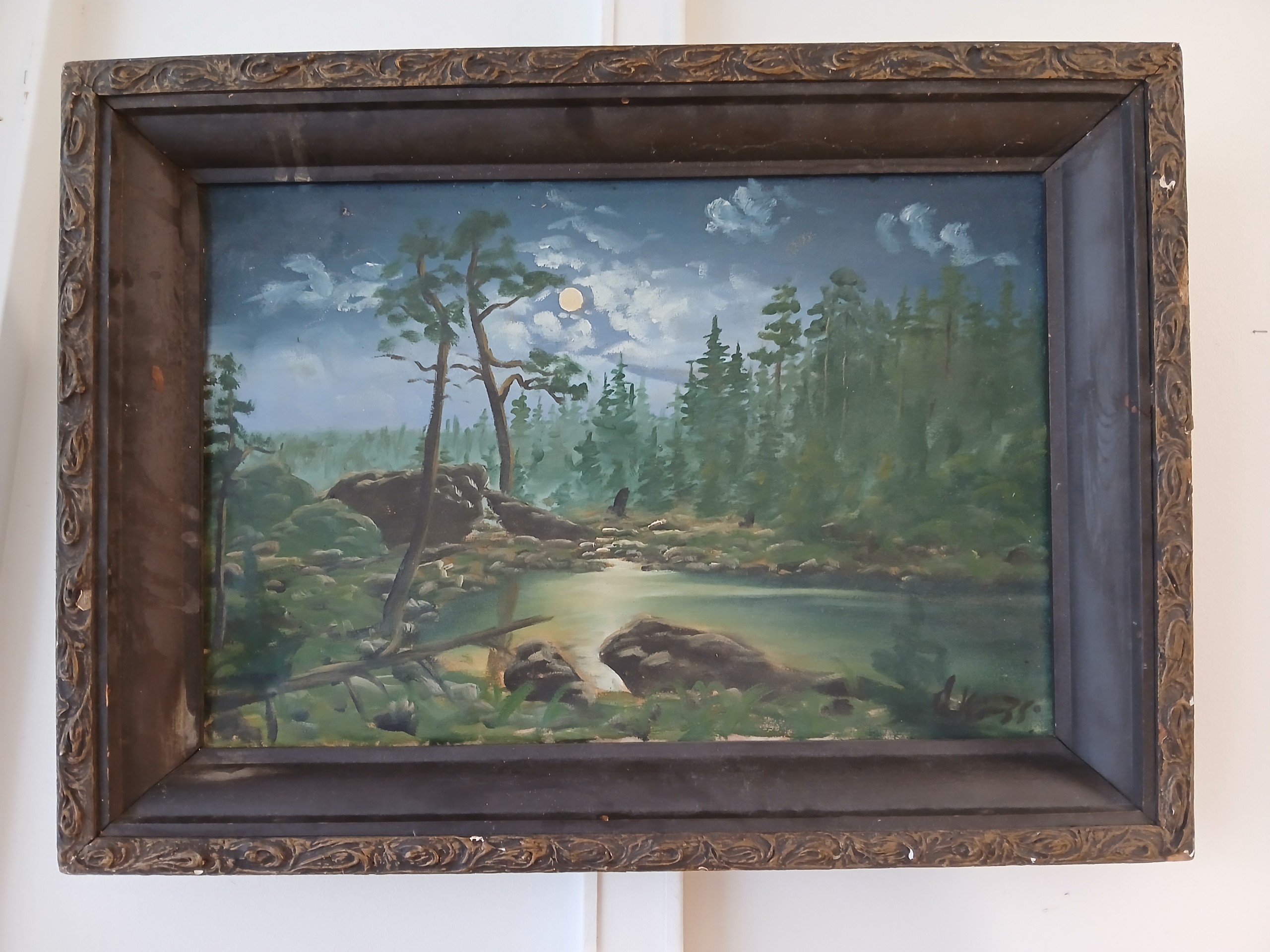 Maalaus - Huutokauppa Ekman