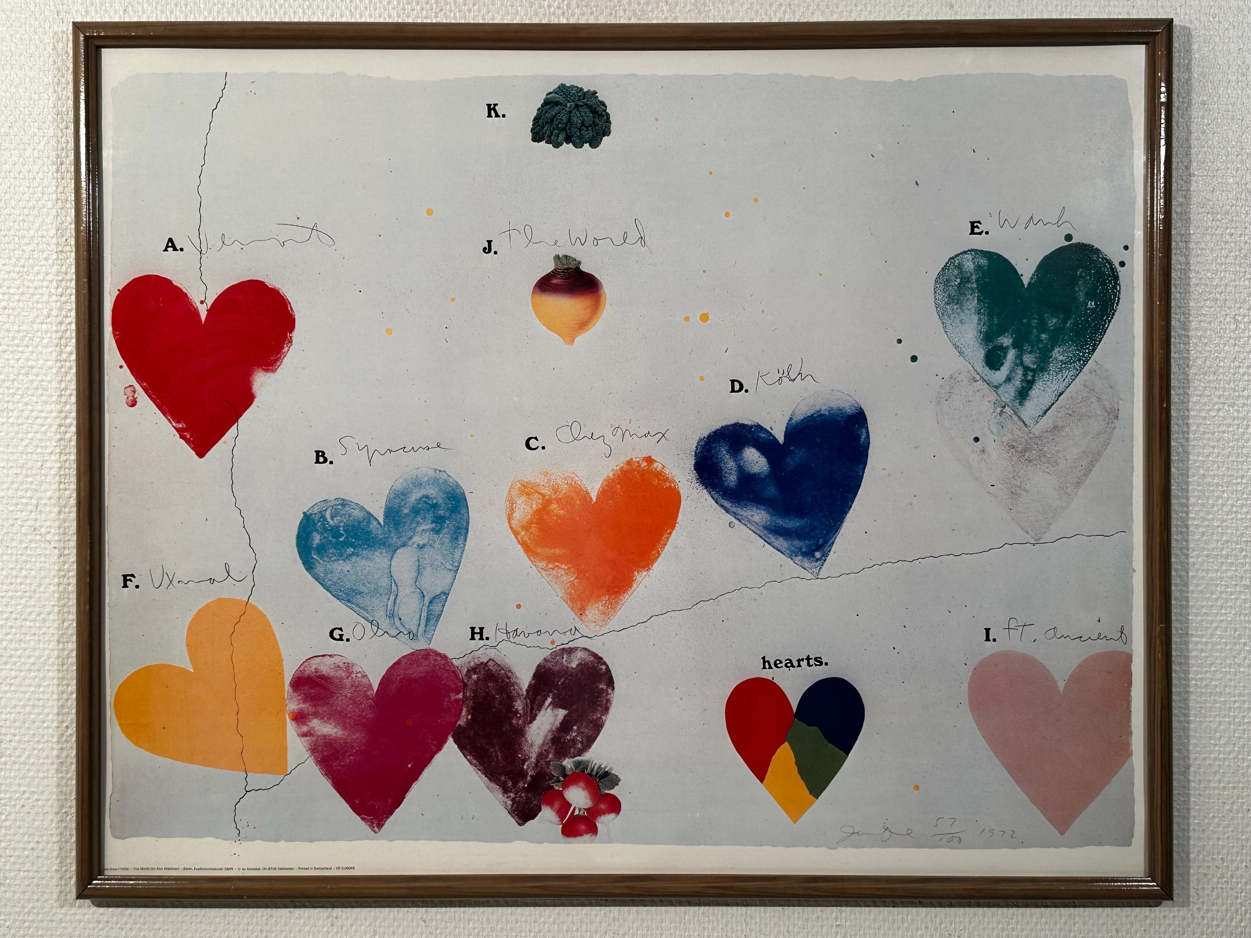 Jim Dine taidejuliste - Huutokauppa Ekman